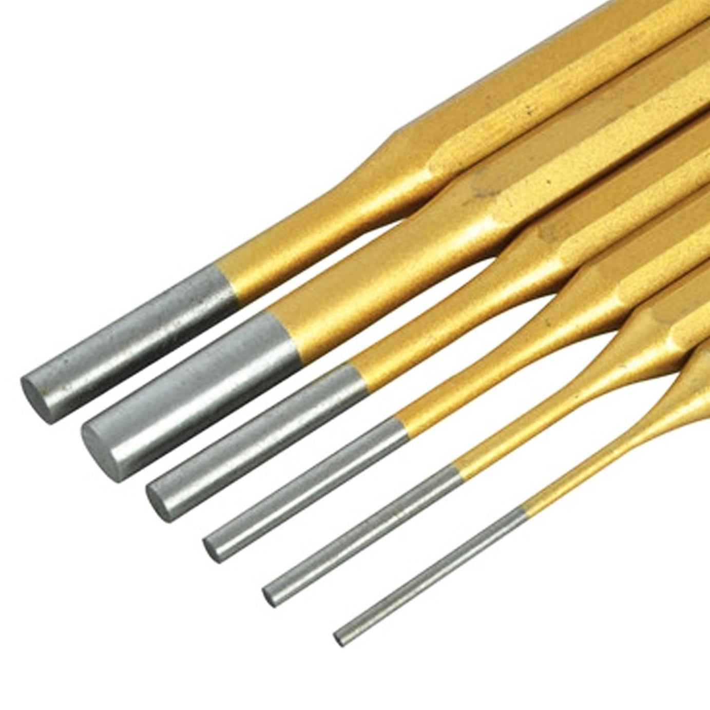 Bluespot 6 Pce Parallel Pin Punch Set Heavy Duty For Mechanics Engineers And Diy