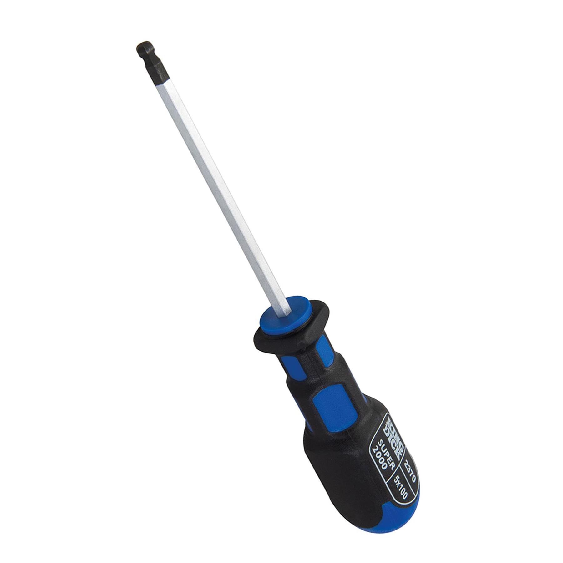 King Dick Hex Ball End Screwdriver 5 X 100mm British Made