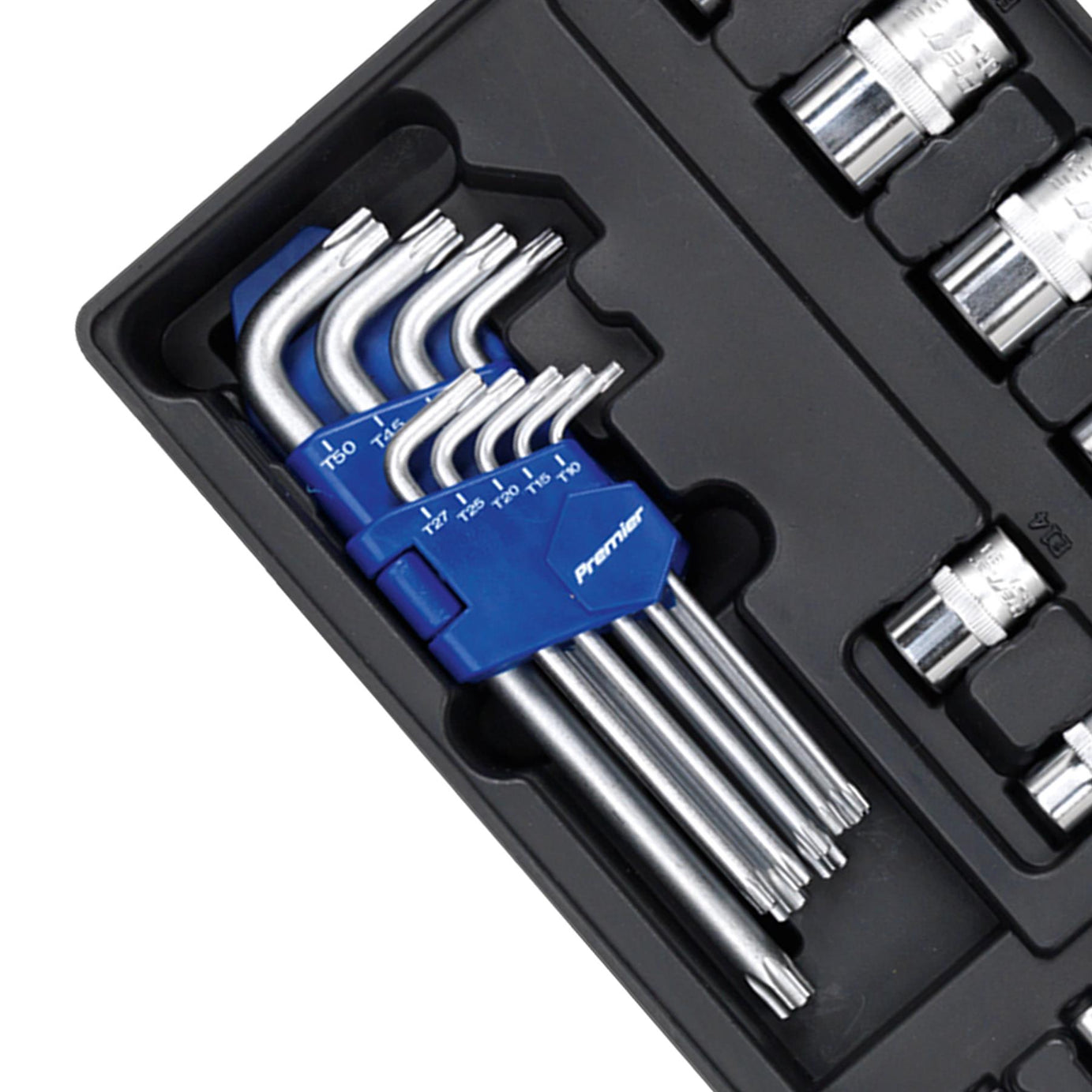 Sealey Tool Tray with TRX-Star* Key, Socket Bit & Socket Set 35pc