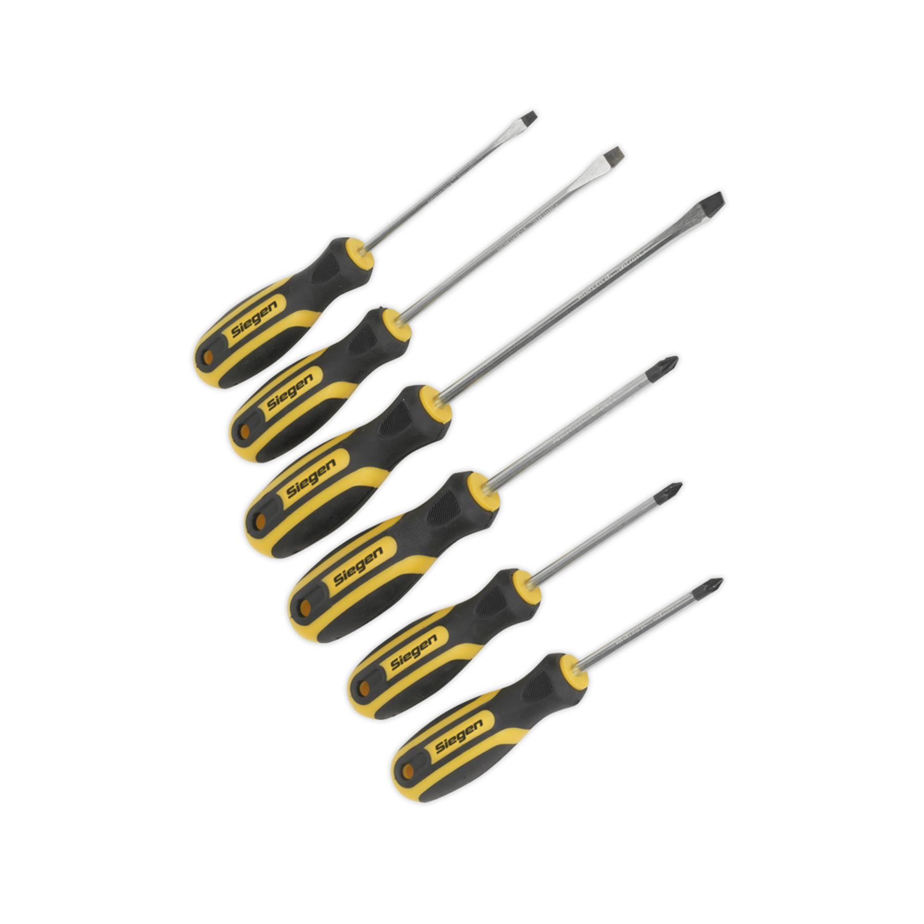 Sealey Soft Grip Screwdriver Set 6pc