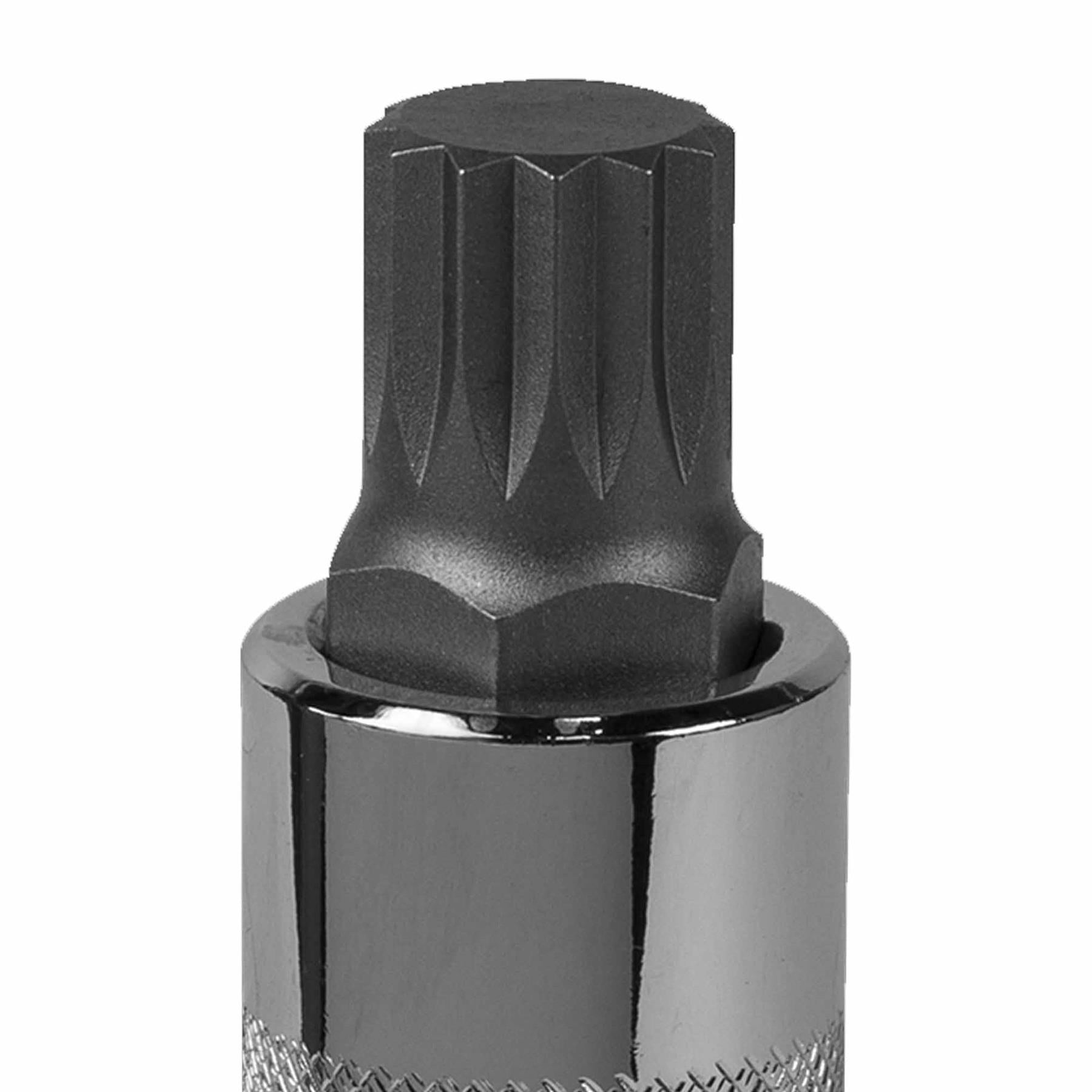 Sealey Spline Socket Bit M16 1/2"Sq Drive  Chrome Vanadium Steel