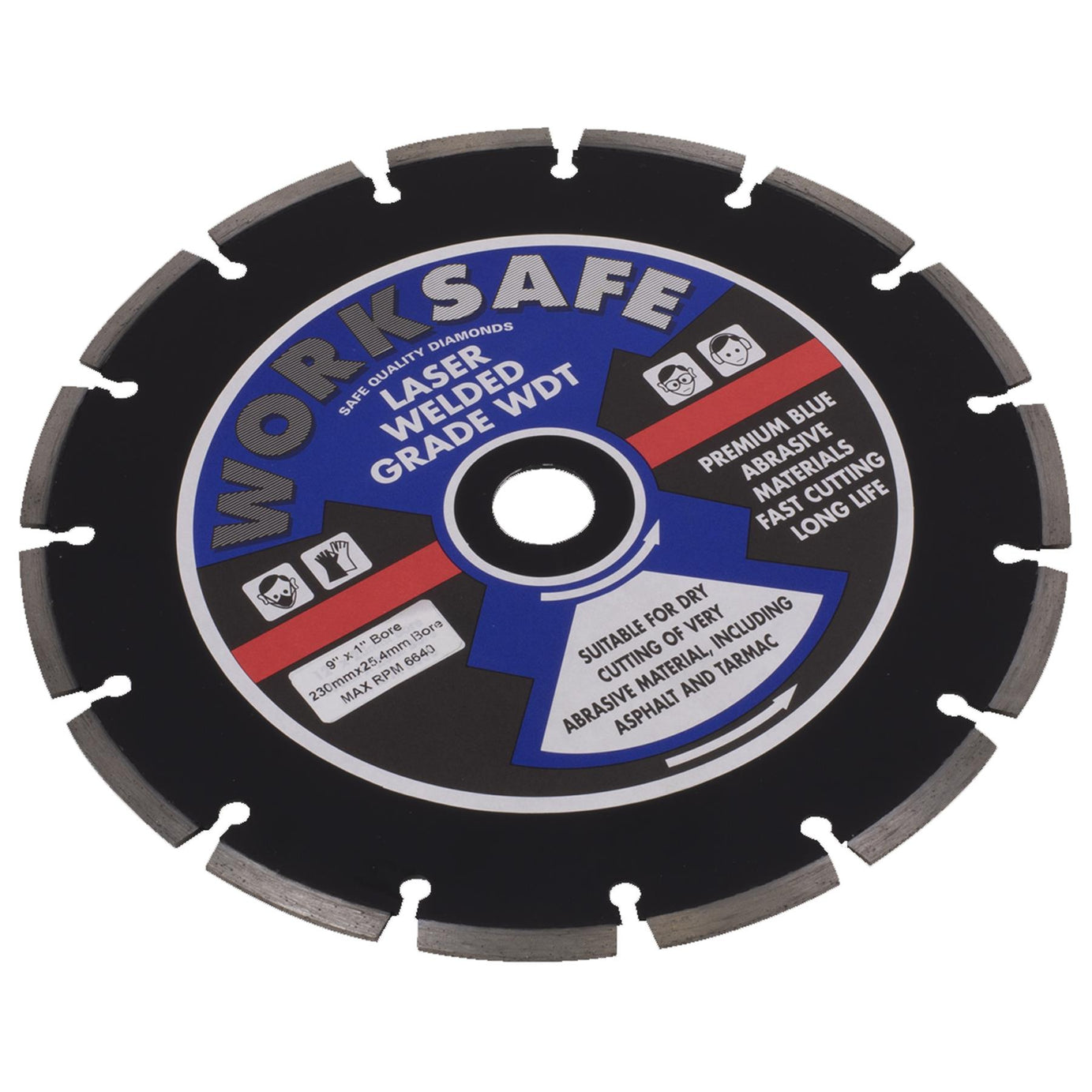 Sealey Asphalt/Tarmac Diamond Blade 230 x 22mm