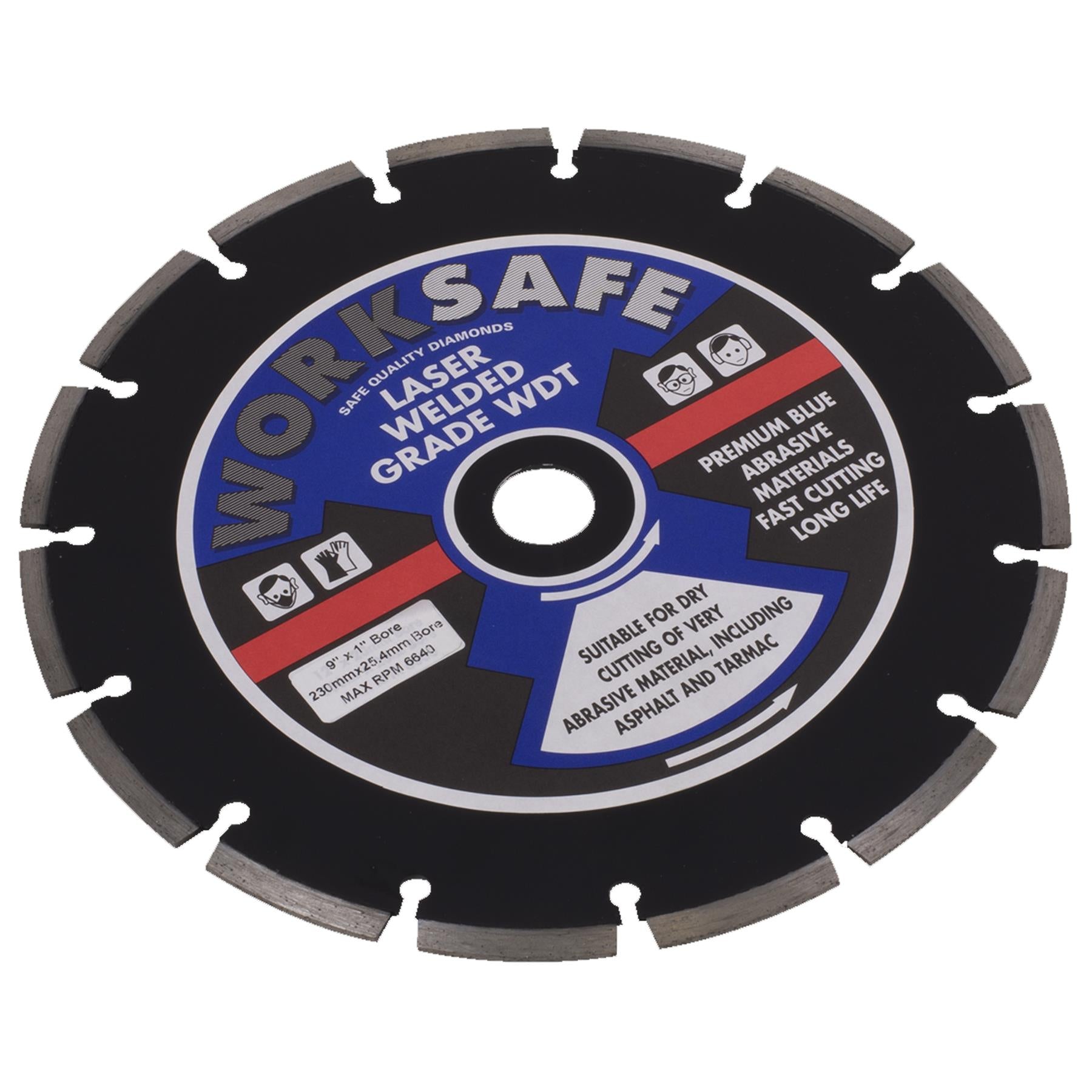 Sealey Asphalt/Tarmac Diamond Blade 230 x 22mm