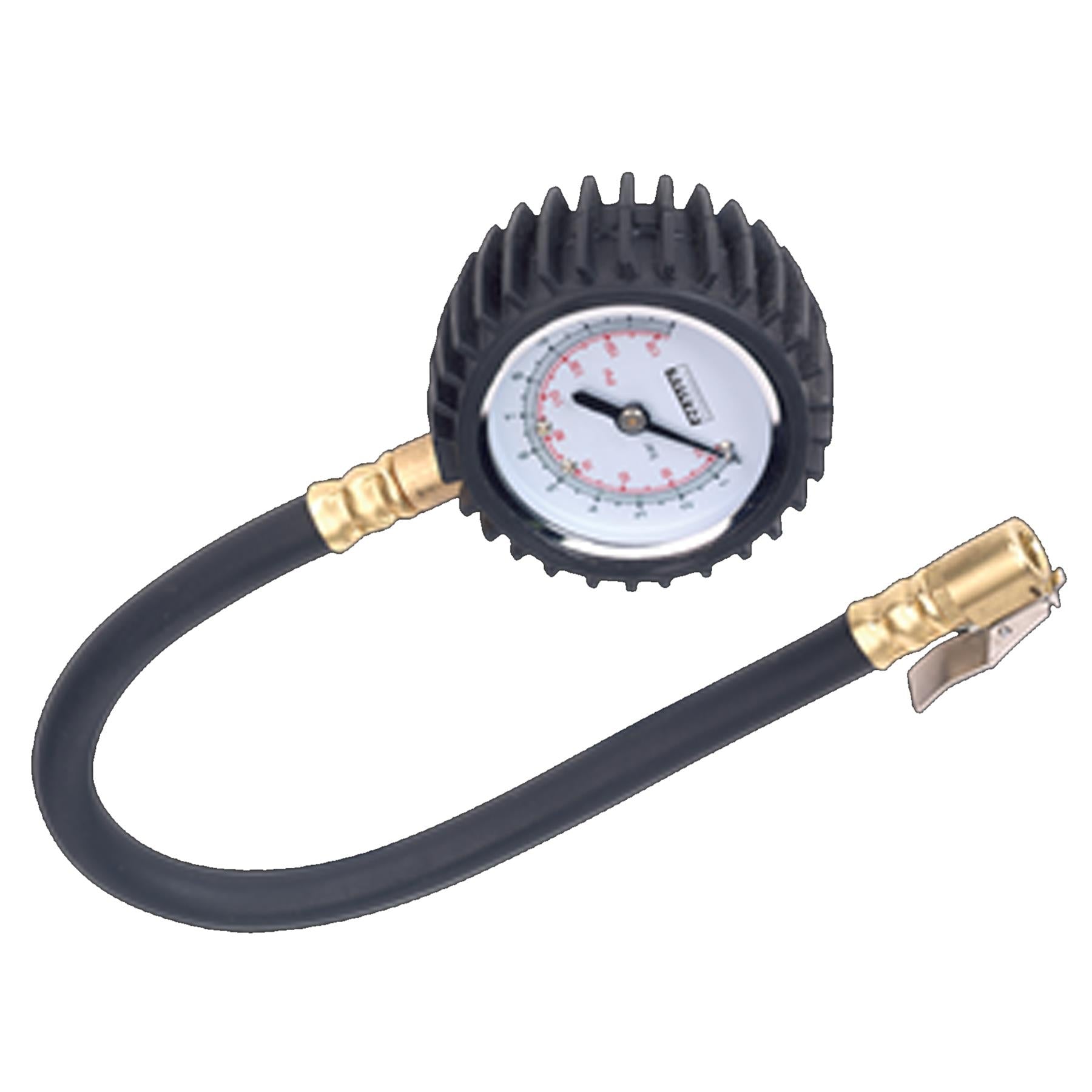 Sealey Tyre Pressure Gauge with Clip-On Chuck 0-7bar(0-100psi)