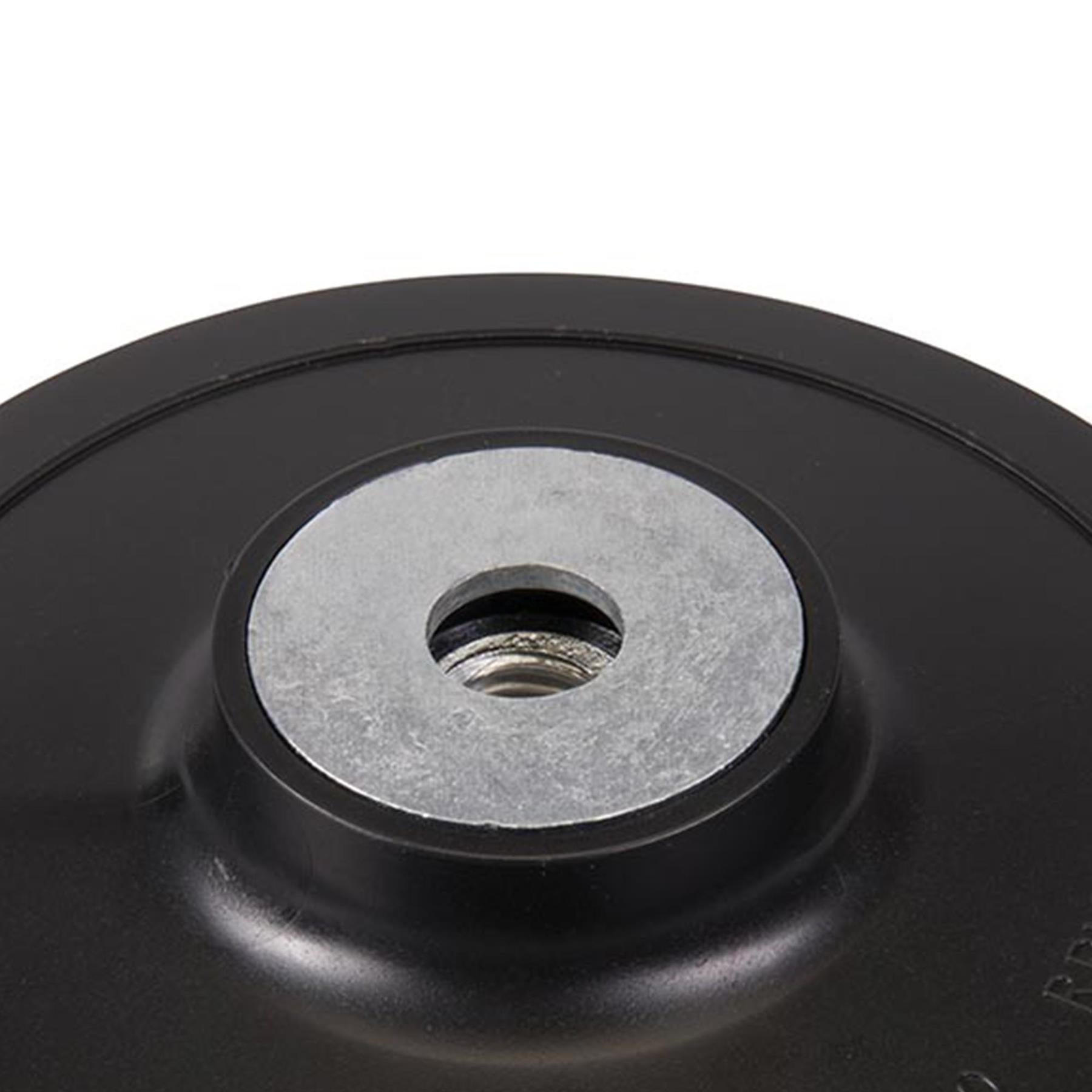 Abs Fibre Disc Backing Pad 125mm W/ Fibre Discs And Semi-Flexible Grinding Discs