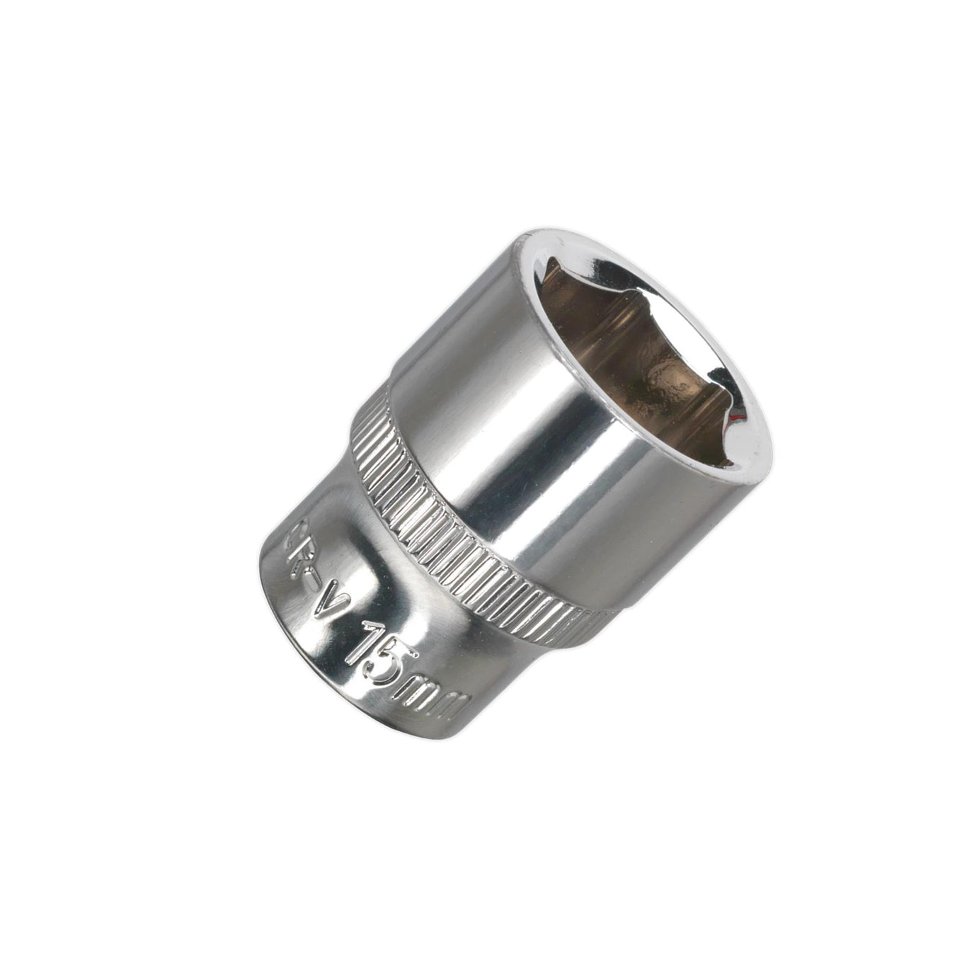 Sealey WallDrive Socket 15mm 3/8"Sq Drive Fully Polished