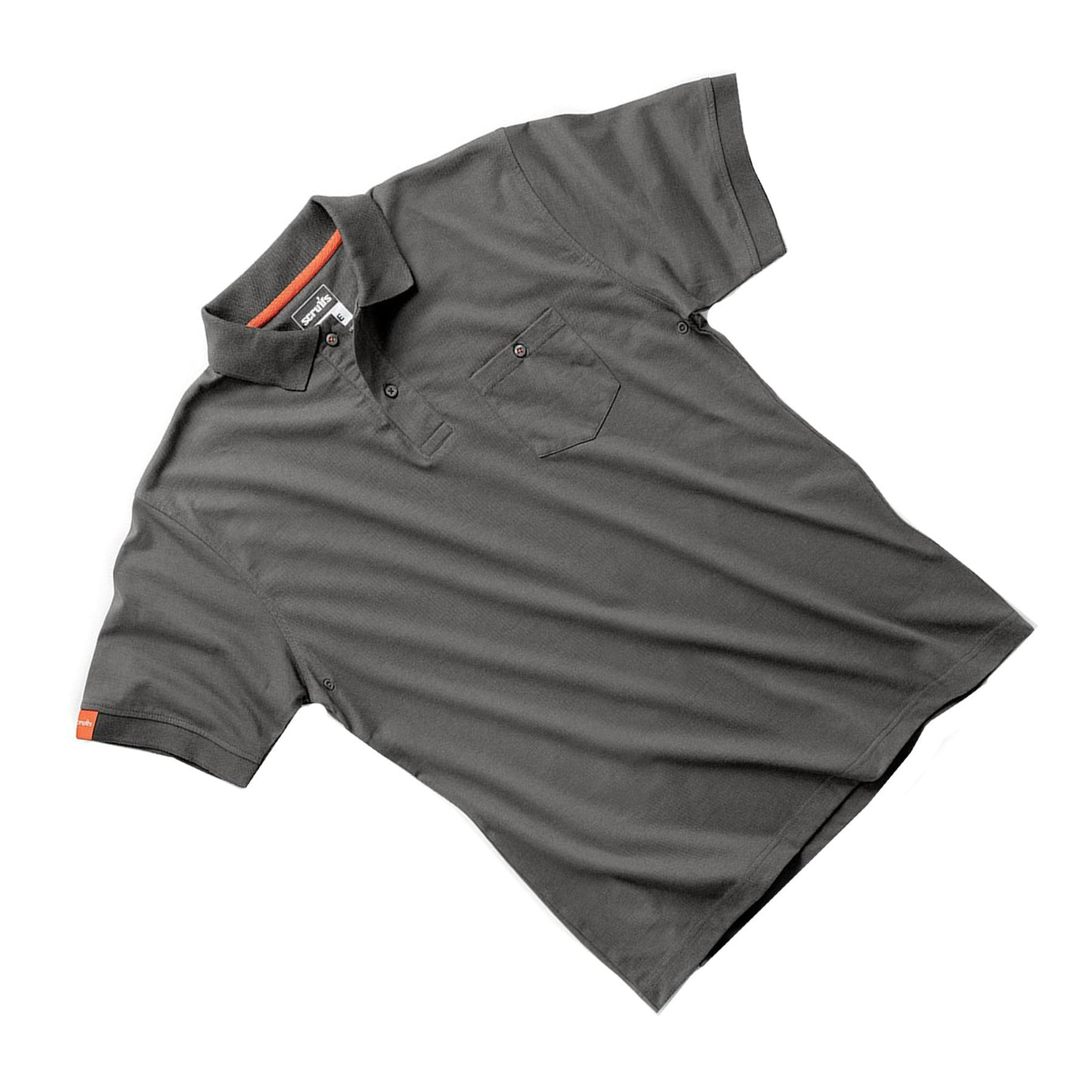 Scruffs Eco Worker Polo Shirt Mens Work Polo Graphite XXL