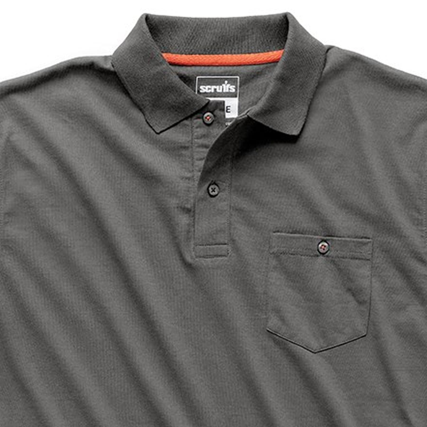 Scruffs Eco Worker Polo Shirt Mens Work Polo Graphite XS