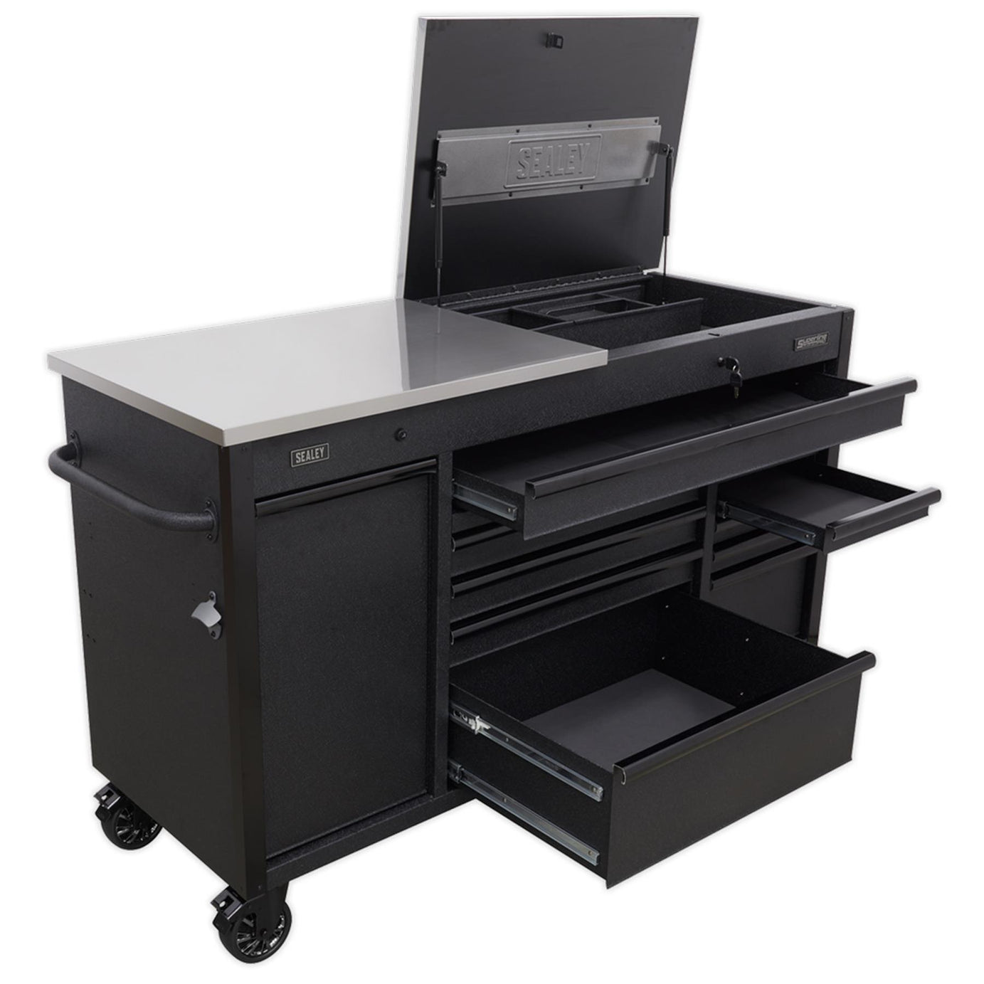 Sealey Mobile Tool Cabinet 1600mm with Power Tool Charging Drawer