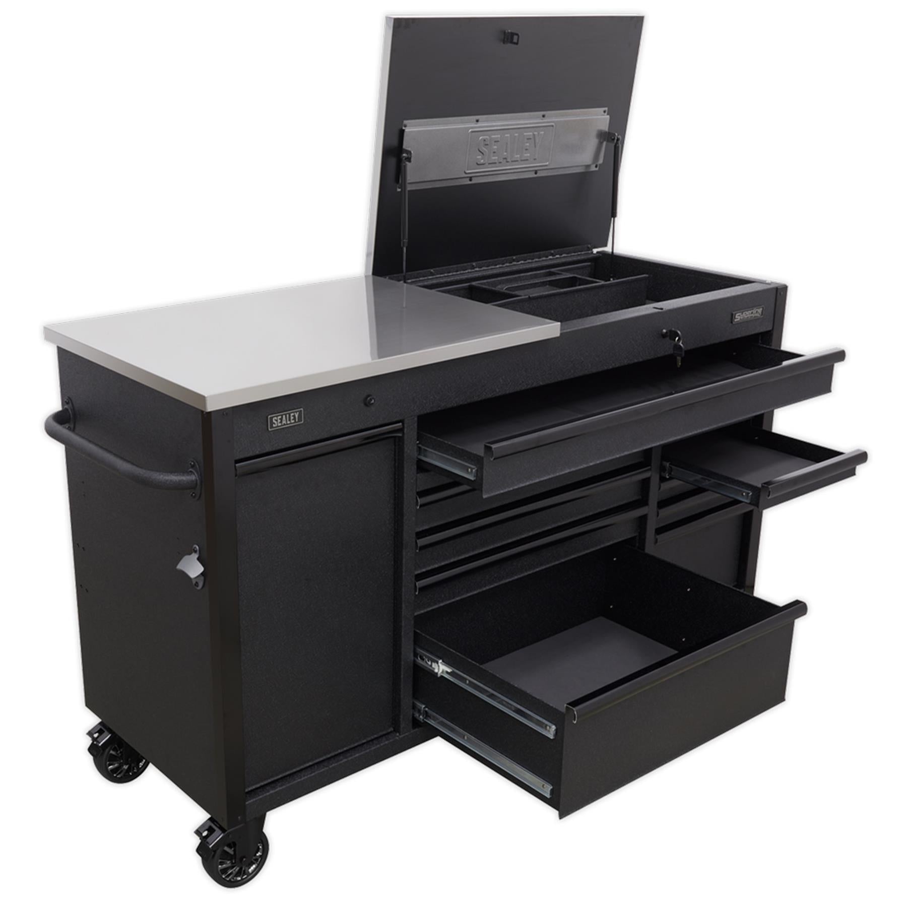 Sealey Mobile Tool Cabinet 1600mm with Power Tool Charging Drawer