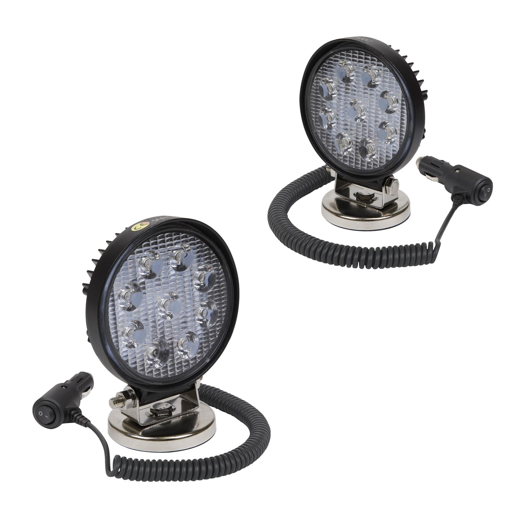 Sealey Round Work Light with Magnetic Base 27W LED