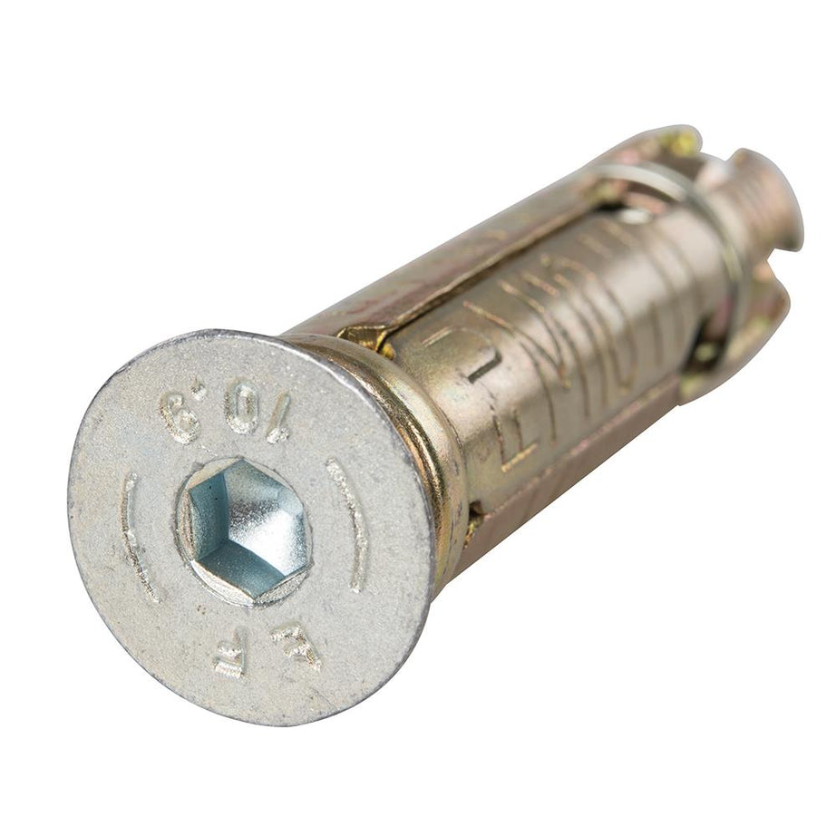 Ground Anchor For Secure Wall / Floor Mount With M10X70 Metal Bolts 65mm