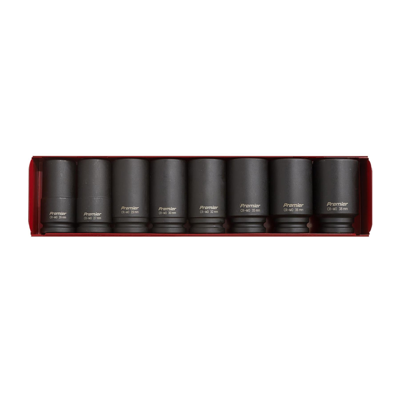 Sealey Impact Socket Set 8pc 3/4"Sq Drive Deep Metric Chrome Molybdenum Steel
