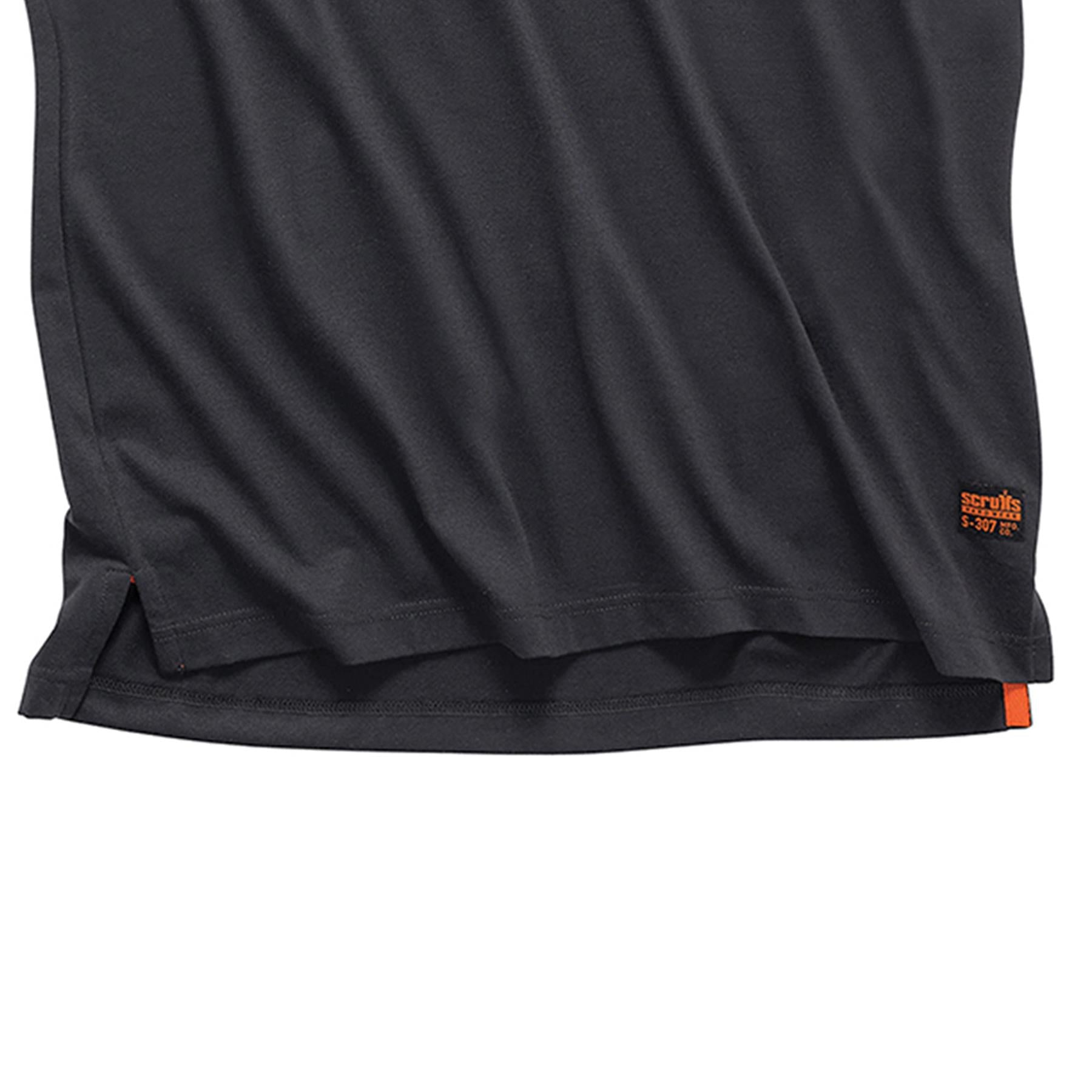 Scruffs Graphite Grey Polo Shirt Short Sleeve Workwear Mens T Shirt Size M
