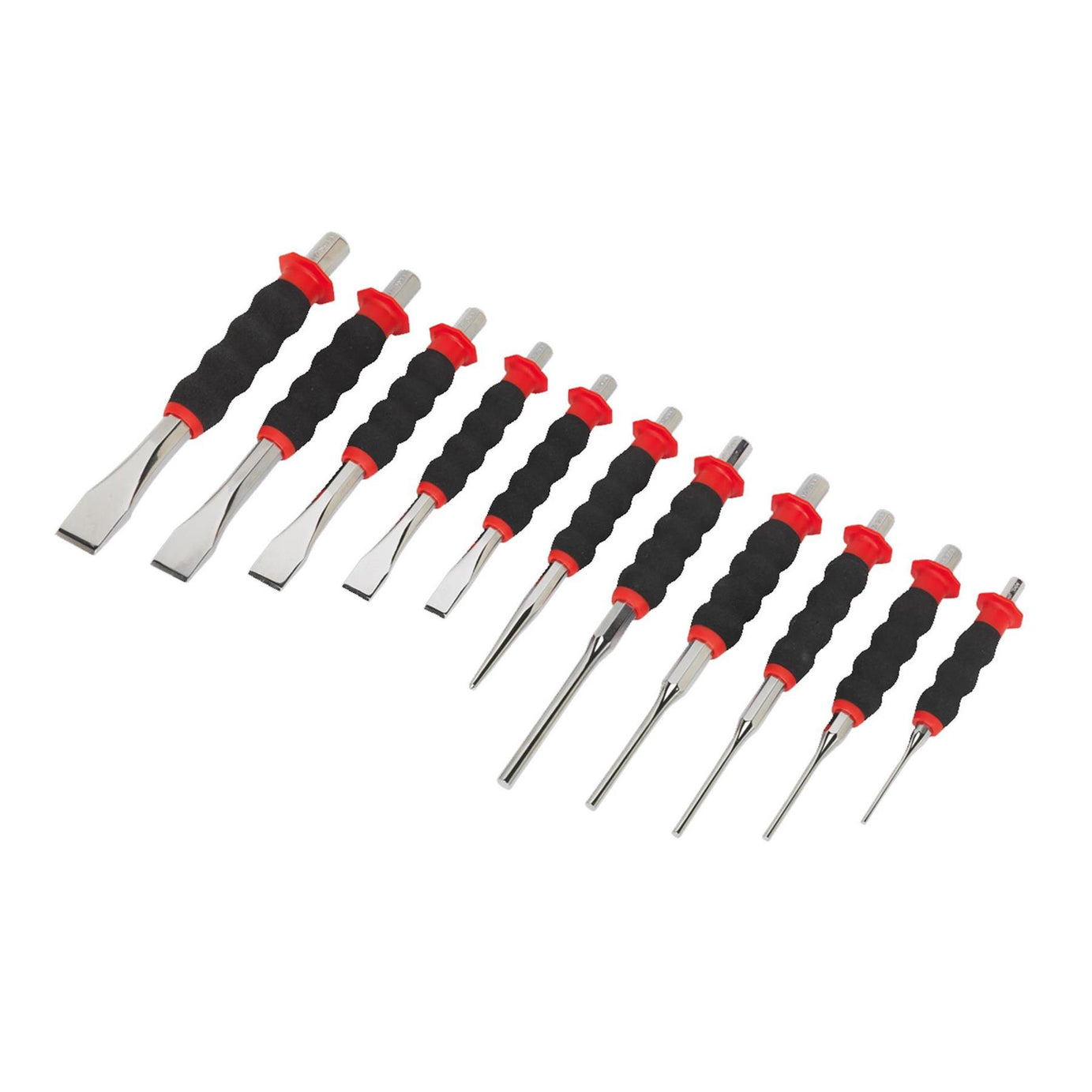 Sealey Sheathed Punch & Chisel Set 11pc