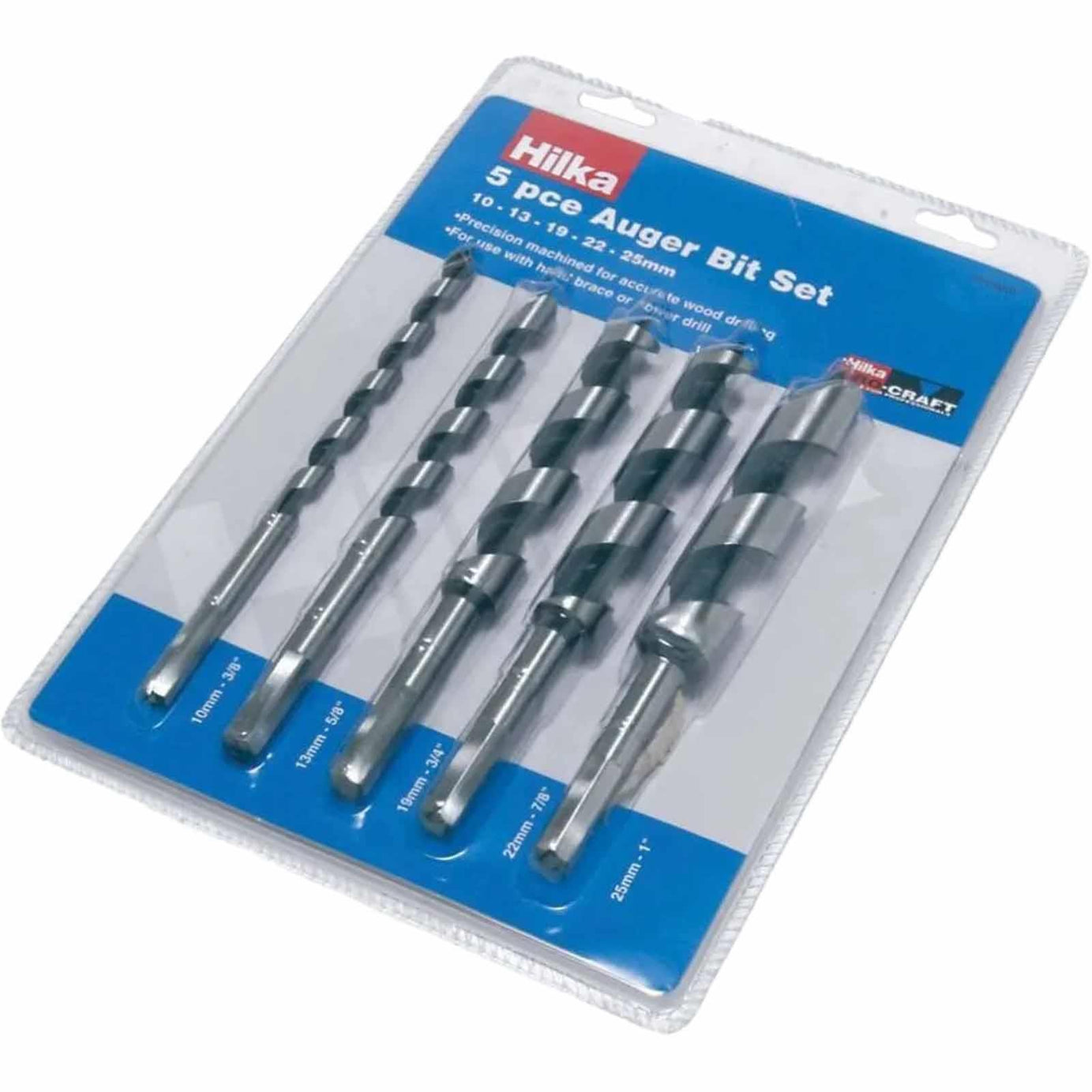 Hilka 5 Piece Auger Bit Set