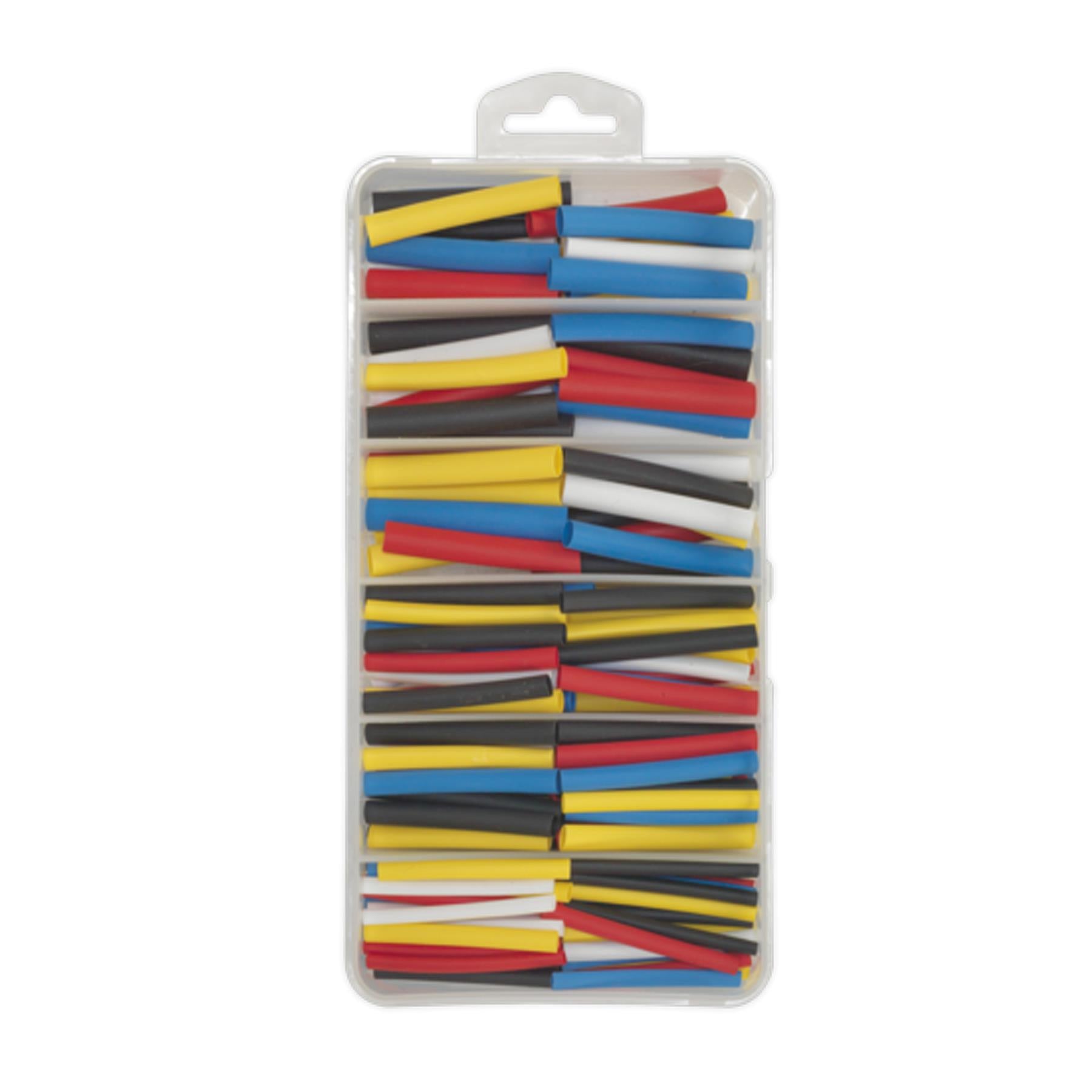 Sealey Heat Shrink Tubing Assortment 180pc 50 & 100mm Mixed Colours