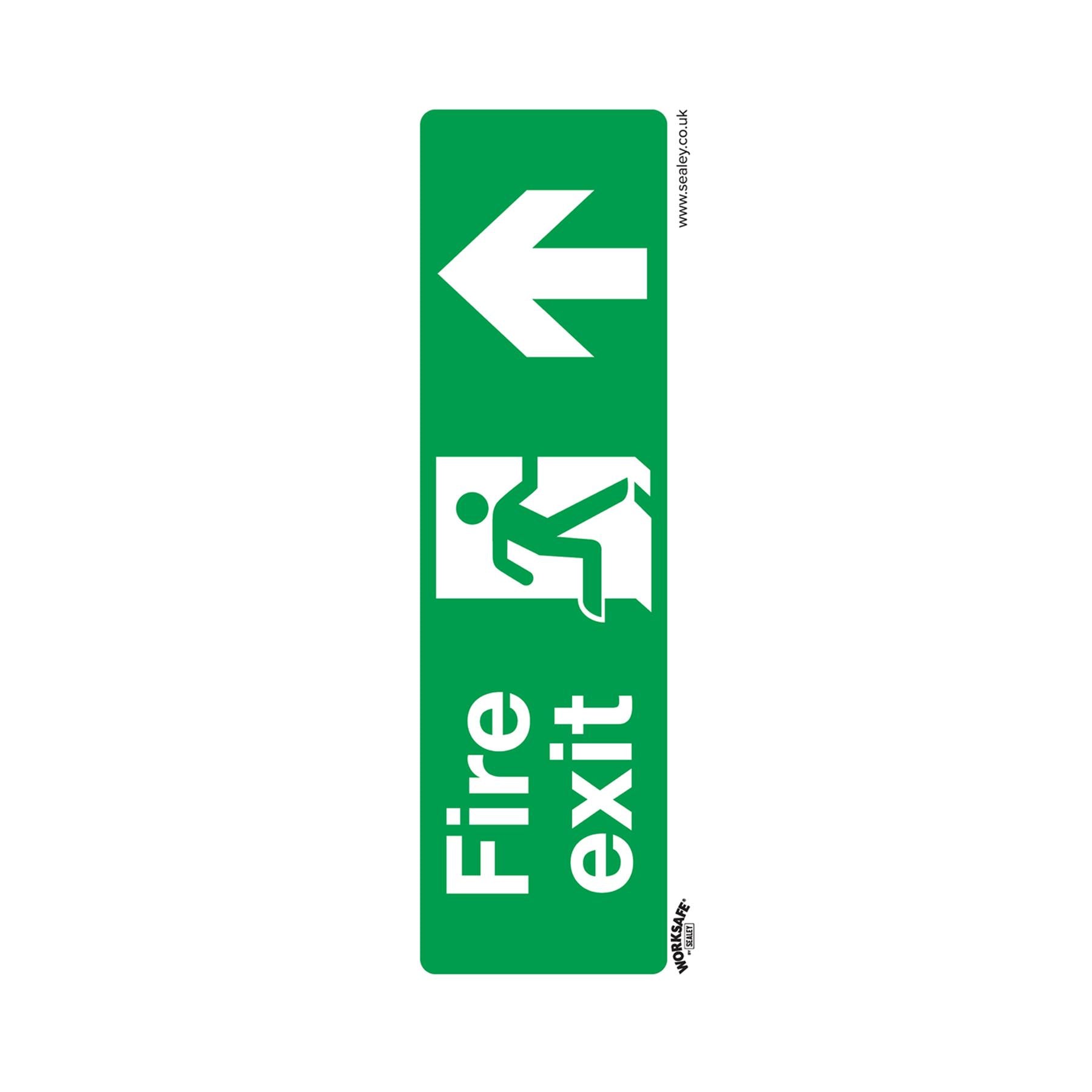 Safe Conditions Safety Sign - Fire Exit (Up) - Rigid Plastic