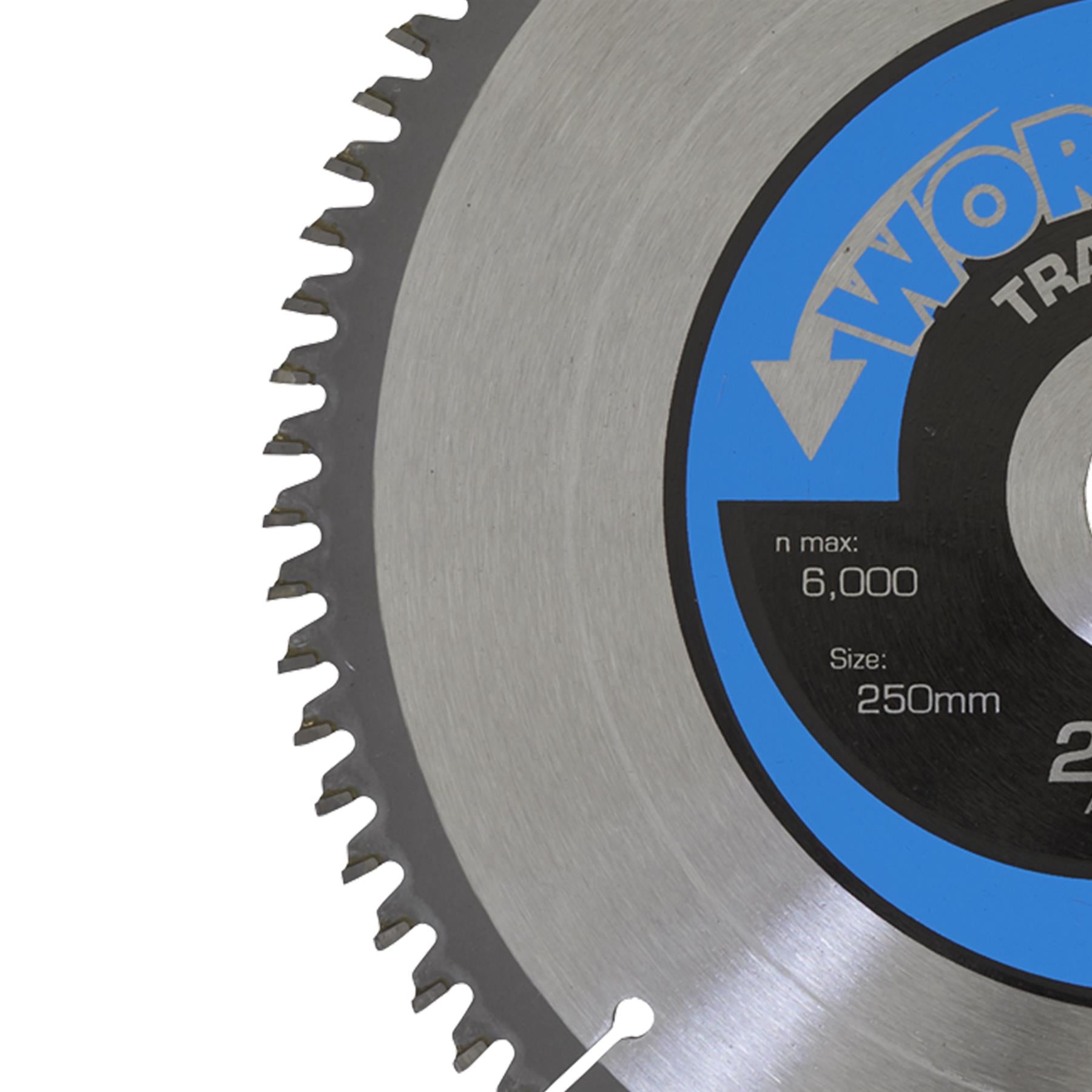 Sealey 25080/Ali 80tpu 250 x 30mm Aluminium Circular Saw Steel Cutting Blade
