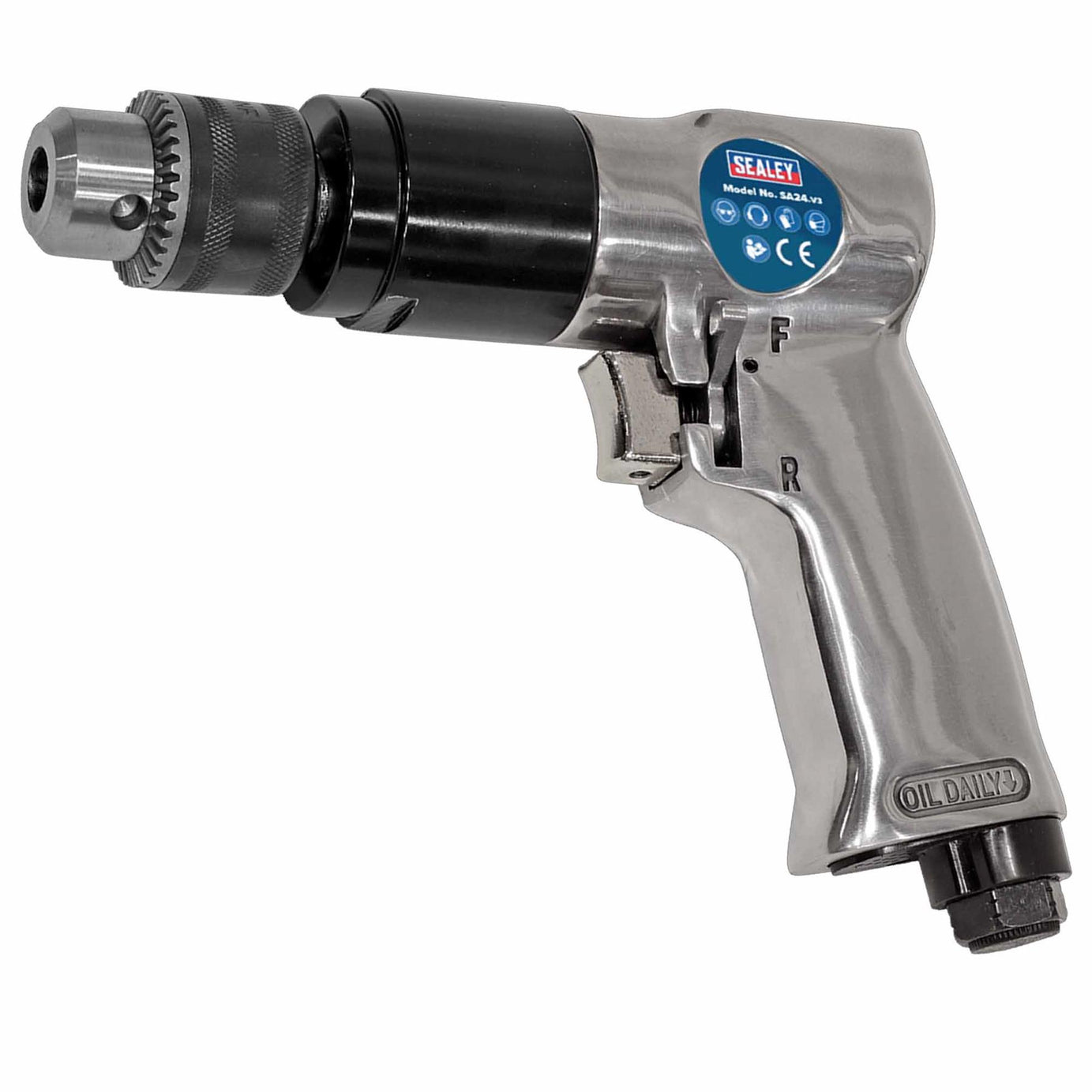 Sealey Air Drill Ø10mm 1800rpm Reversible