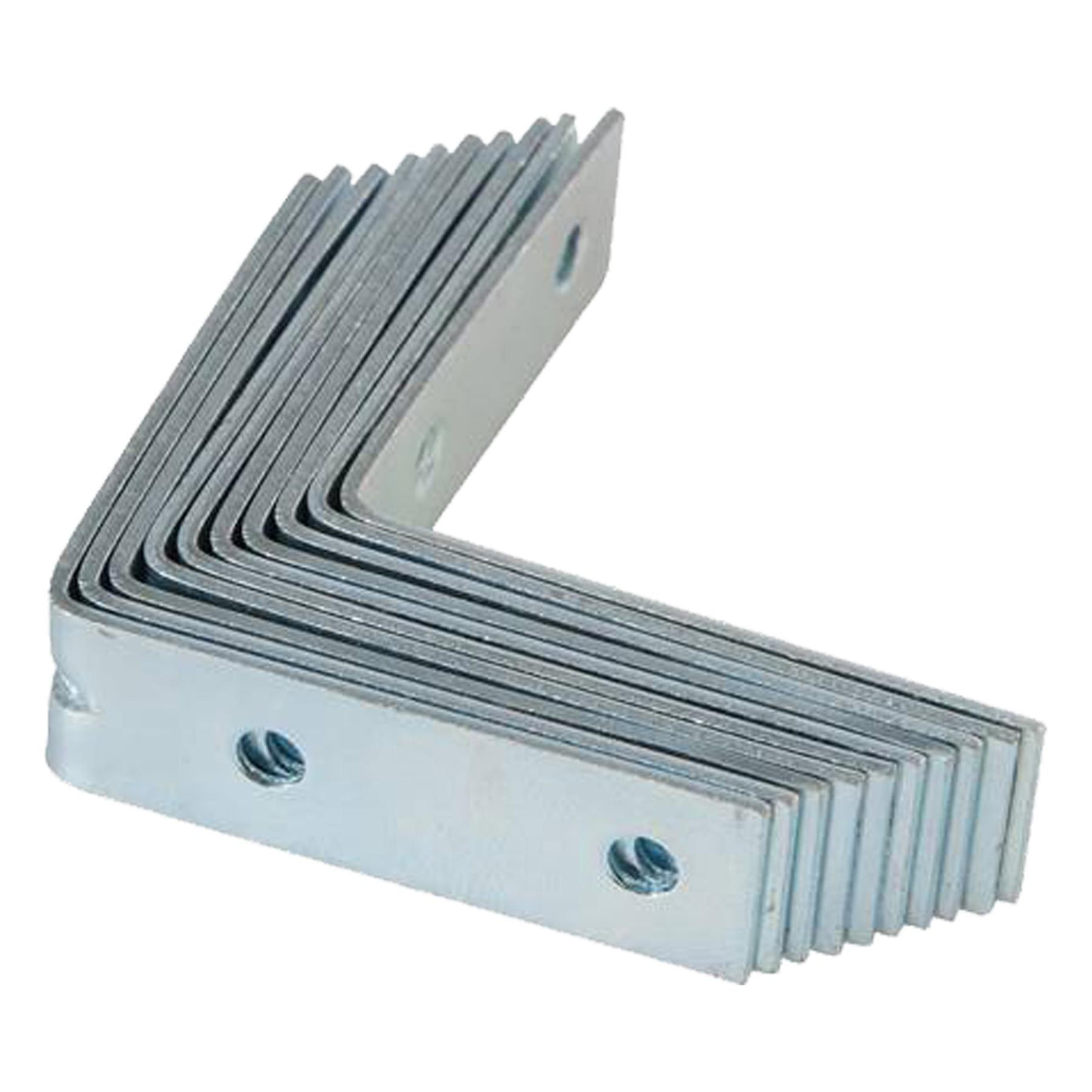 Metal Angle Brackets 90 Degree 50 x 1.6 x 16mm Corner Braces for shelf fence 10PC