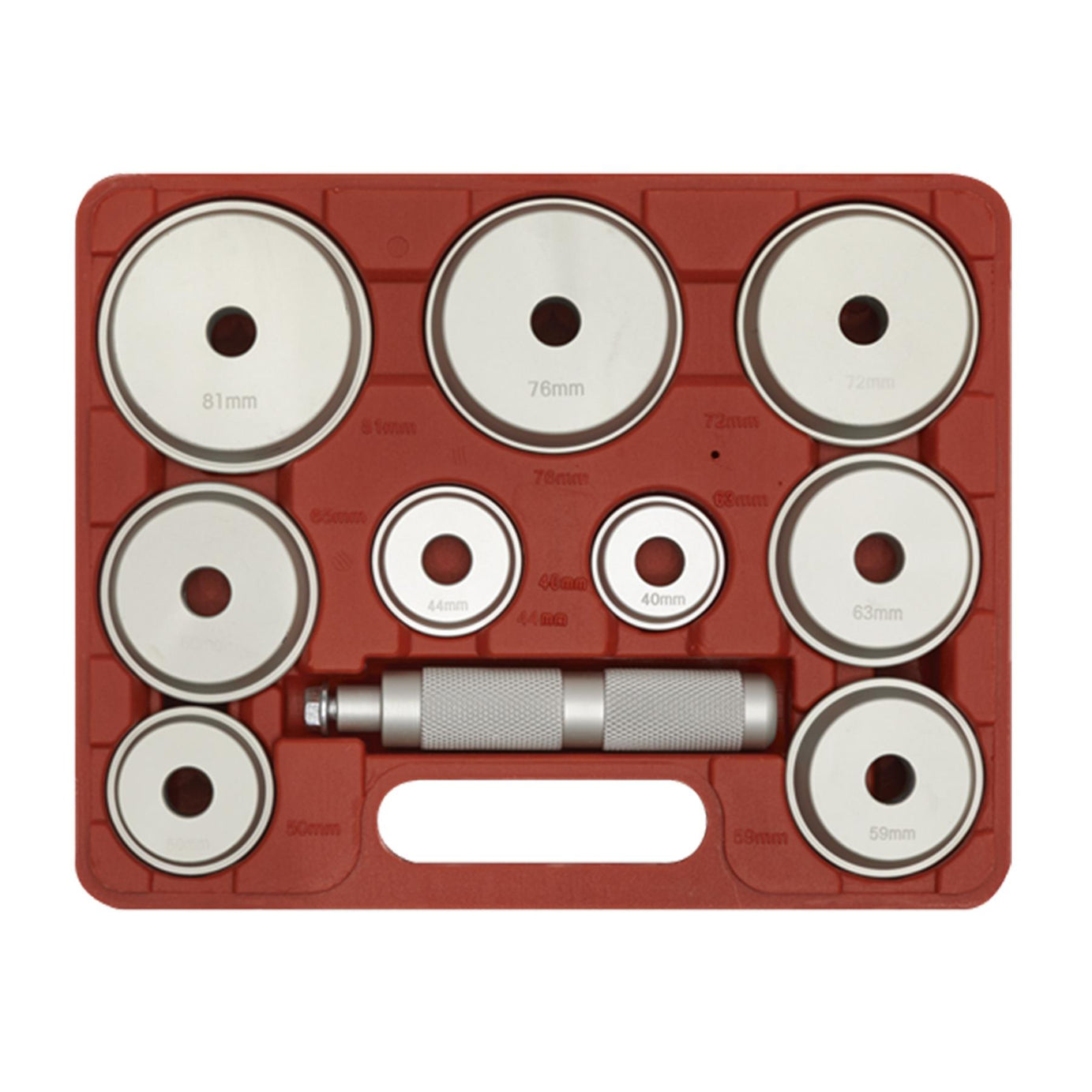 Sealey Bearing Race & Seal Driver Set 10pc - Aluminium