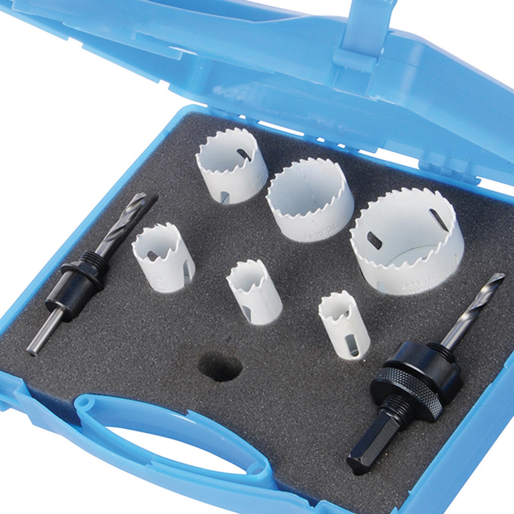 Electrician's Bi-Metal Hole Plumbers Builders Set 9pc 18-51mm