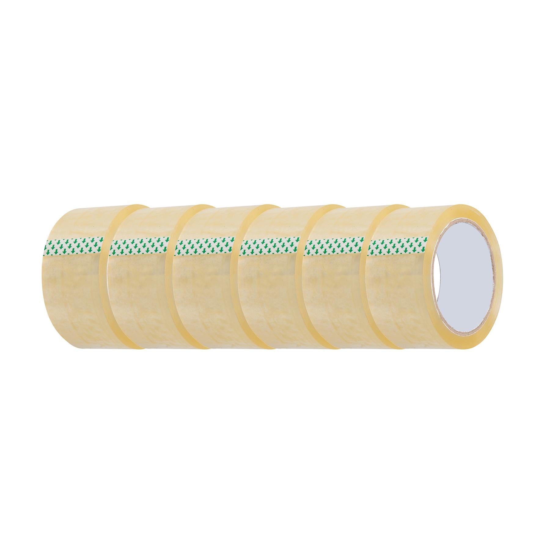 Fixman Clear 6pk Parcel Packing Tape Carton Sealing 48mmX66m Cellotape Packaging