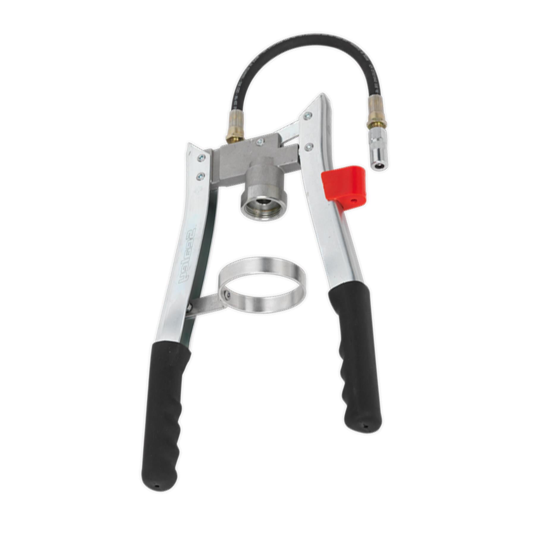 Sealey Double Lever Action Grease Gun Fits 400g Screw Catridge 12" Hose AK4403