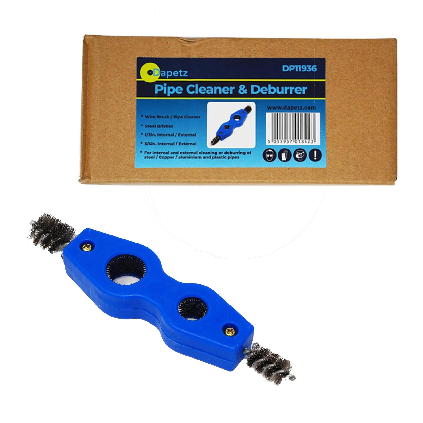 Copper Pipe Cleaner Tool Internal External wire Brush Plumbing Aluminium