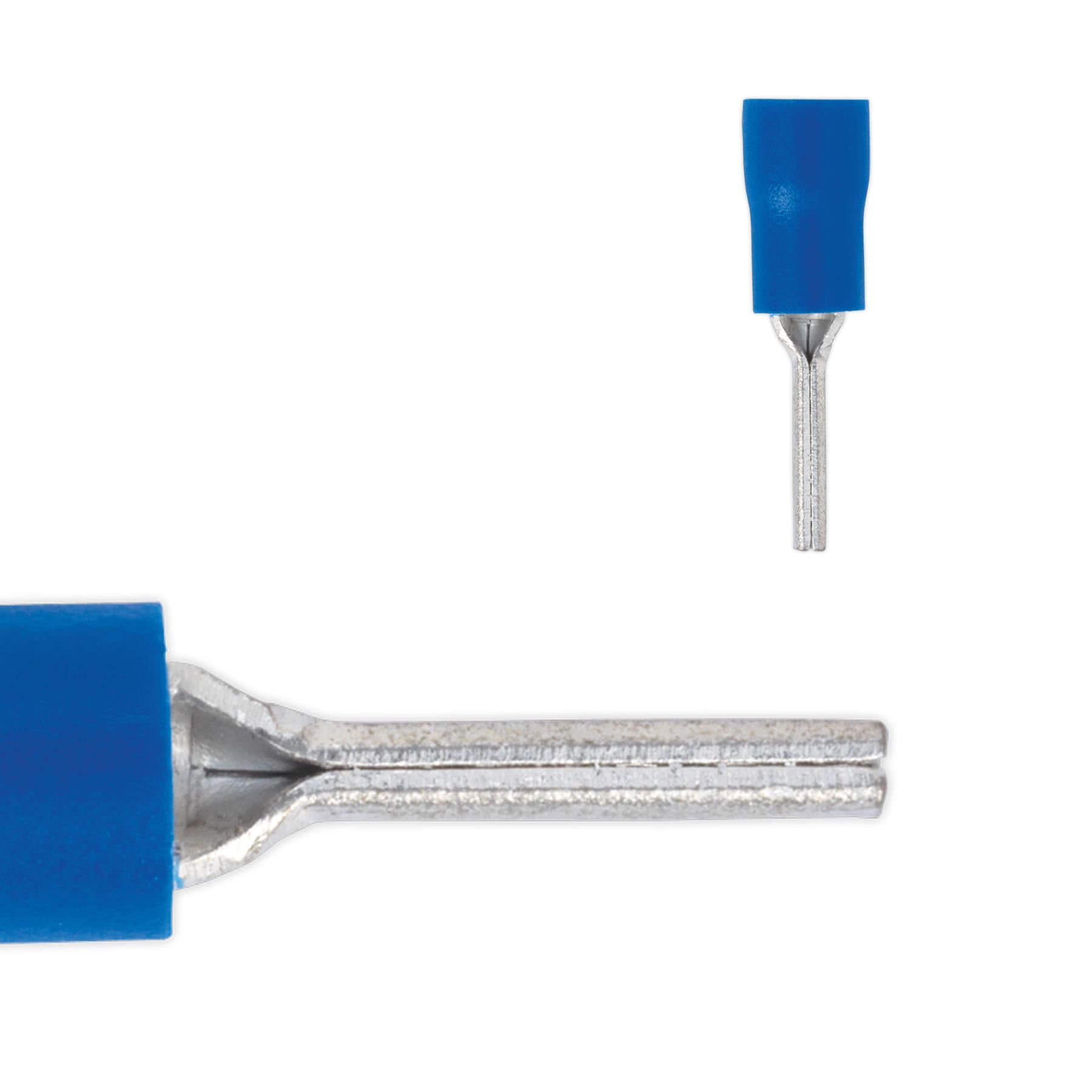 Sealey Easy-Entry Pin Terminal 12 x �1.9mm Blue Pack of 100