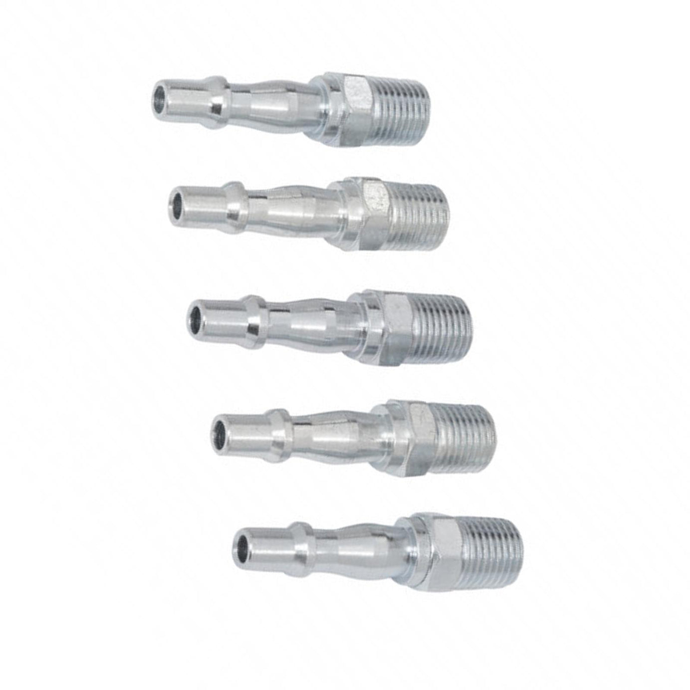 BlueSpot 5pc Air Line Fittings Hose Compressor Bayonet Connector 1/4" BSP Male Fittings