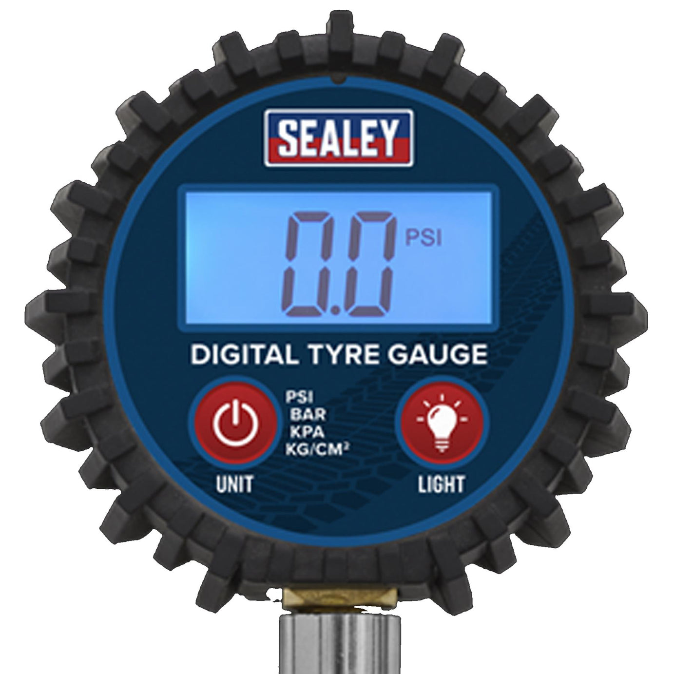 Sealey Digital Tyre Pressure Gauge with Push-On Connector