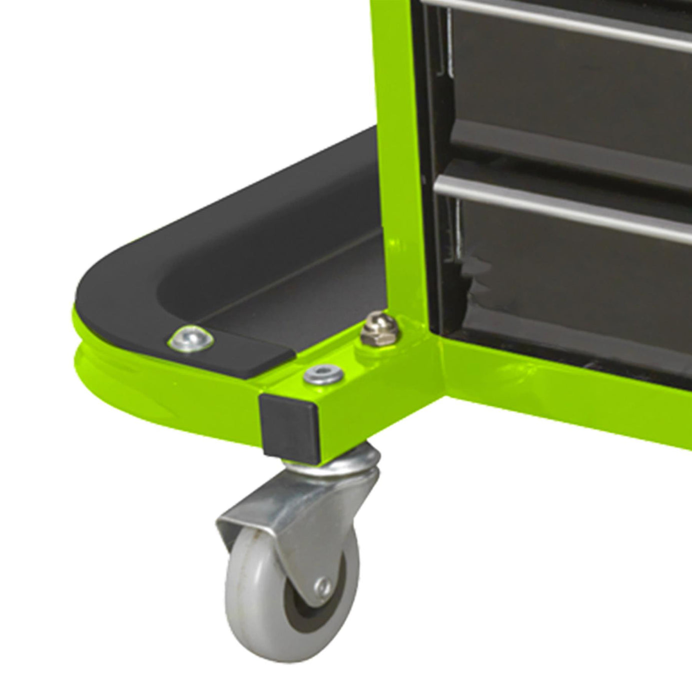 Sealey Mechanic's Utility Seat & Toolbox - Hi-Vis Green