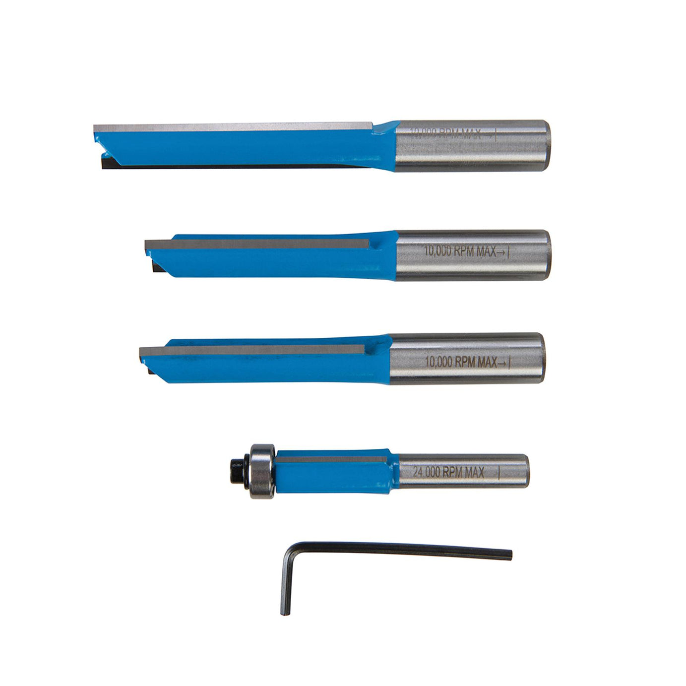4 Pce Kitchen Router Bit Set 12 & 8mm Routing Router Sets Heavy Duty Kit