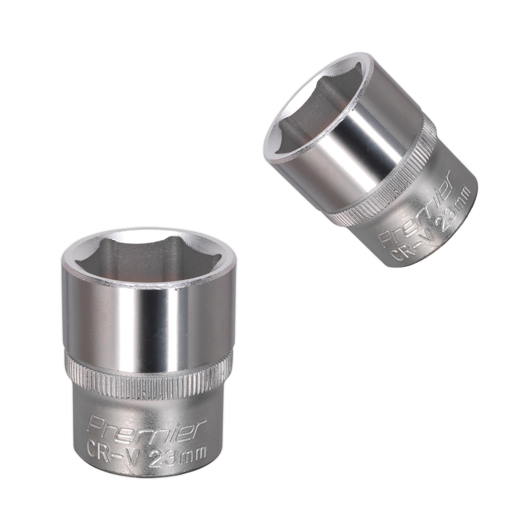 Sealey WallDrive Socket 23mm 1/2"Sq Drive