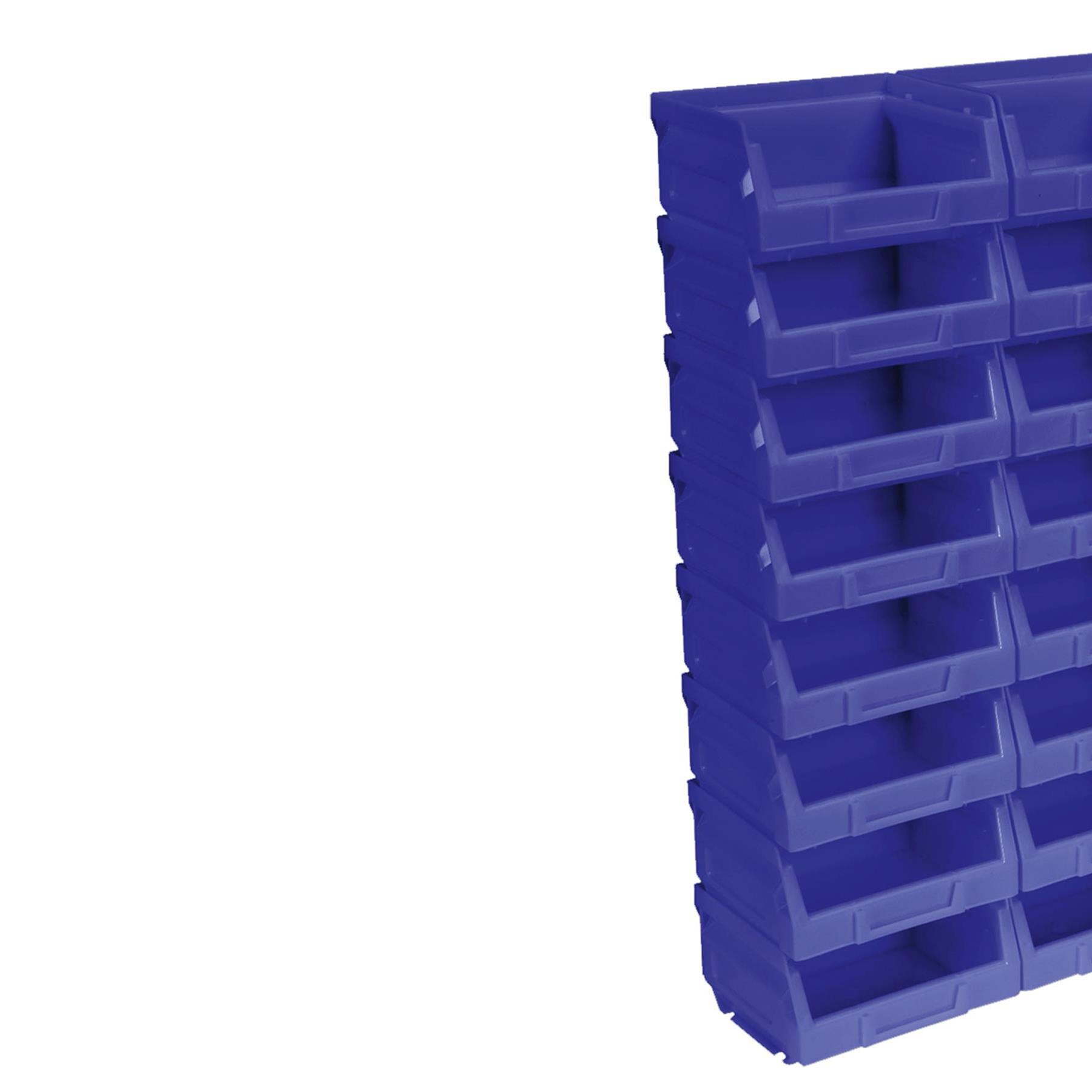 Sealey Plastic Storage Bin 105 x 85 x 55mm - Blue Pack of 24