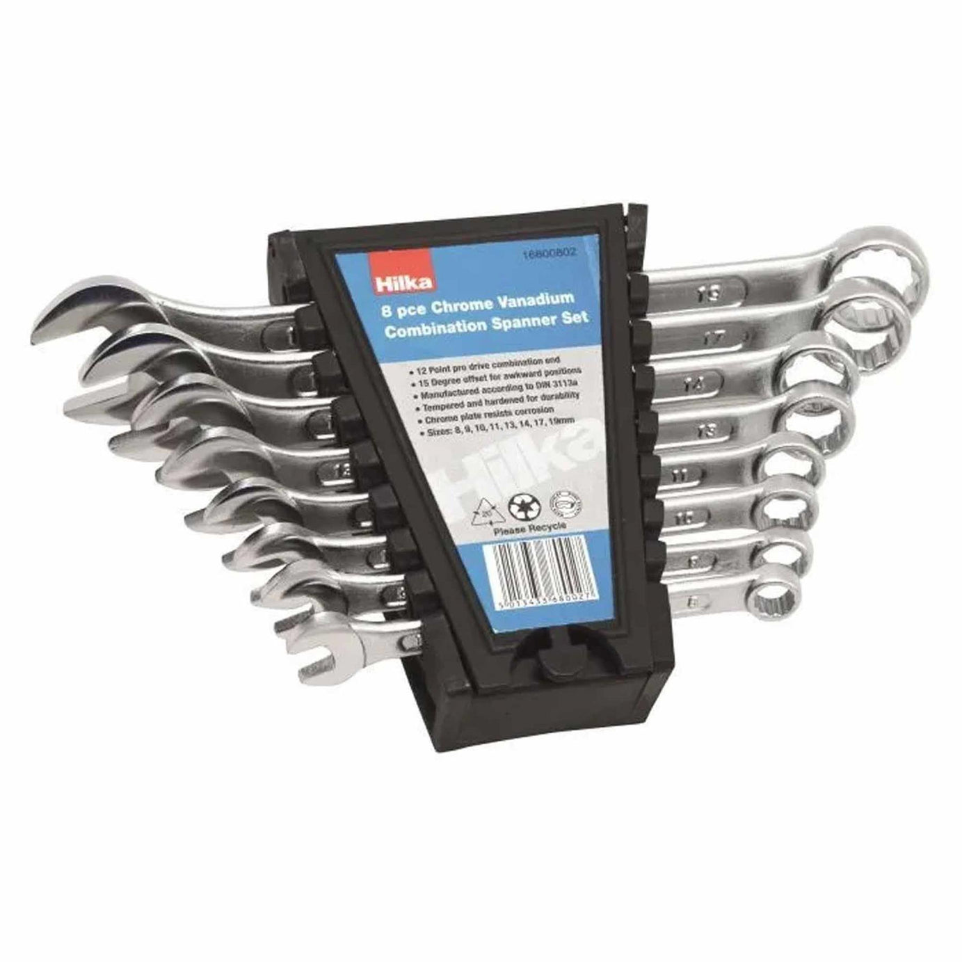 Hilka 8 Piece Combination Spanner Metric