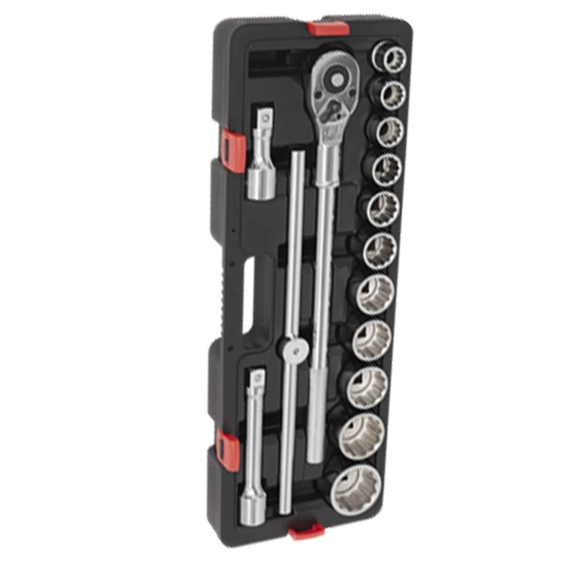 Sealey Socket Set 3/4"Sq Drive 12-point WallDrive 15pc Metric
