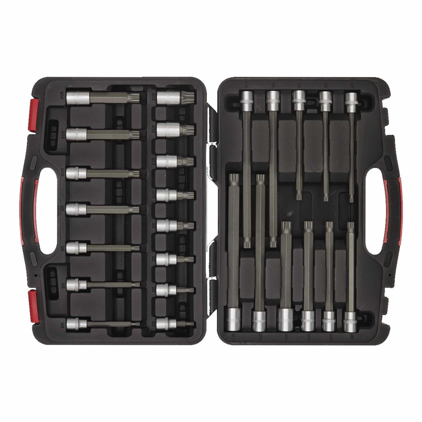 Sealey Spline Socket Bit Set 26pc 3/8"Sq Drive - Platinum Series
