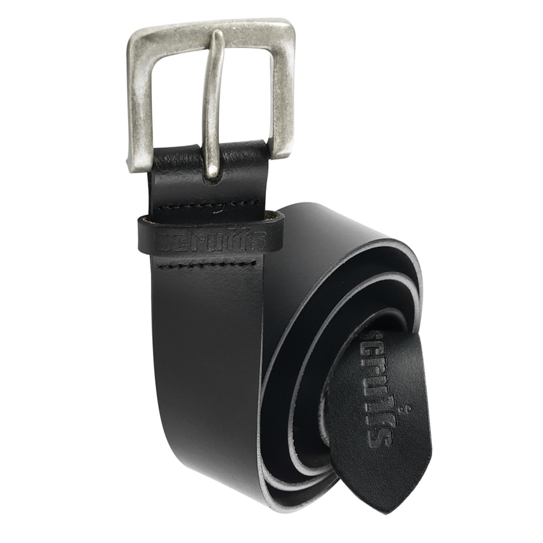 SCRUFFS Trade Adjustable Leather Work Belt Black Size L (34-38")