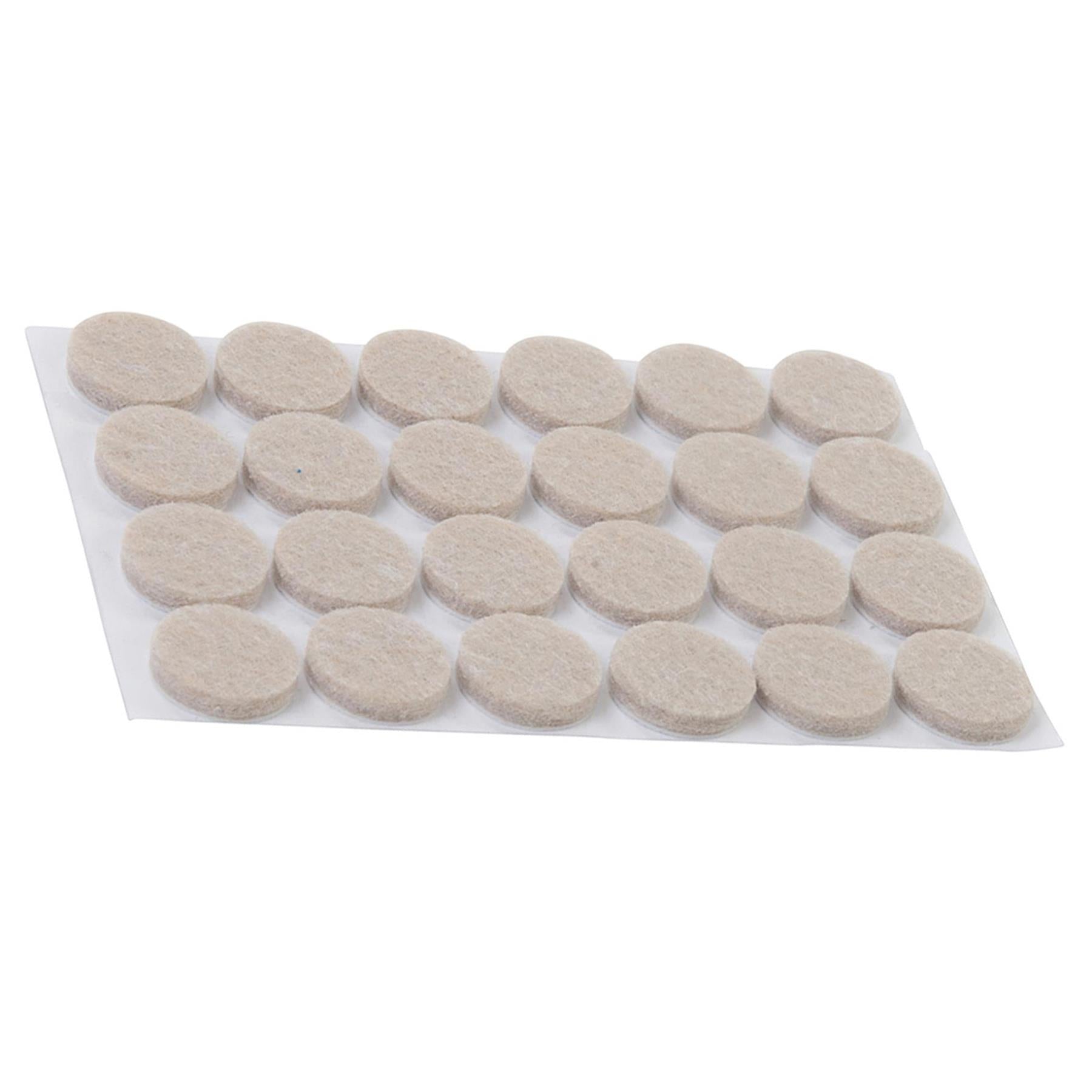 24Pk Self Adhesive Felt Pads Protectors - 20mm Round Provides Smooth Protection