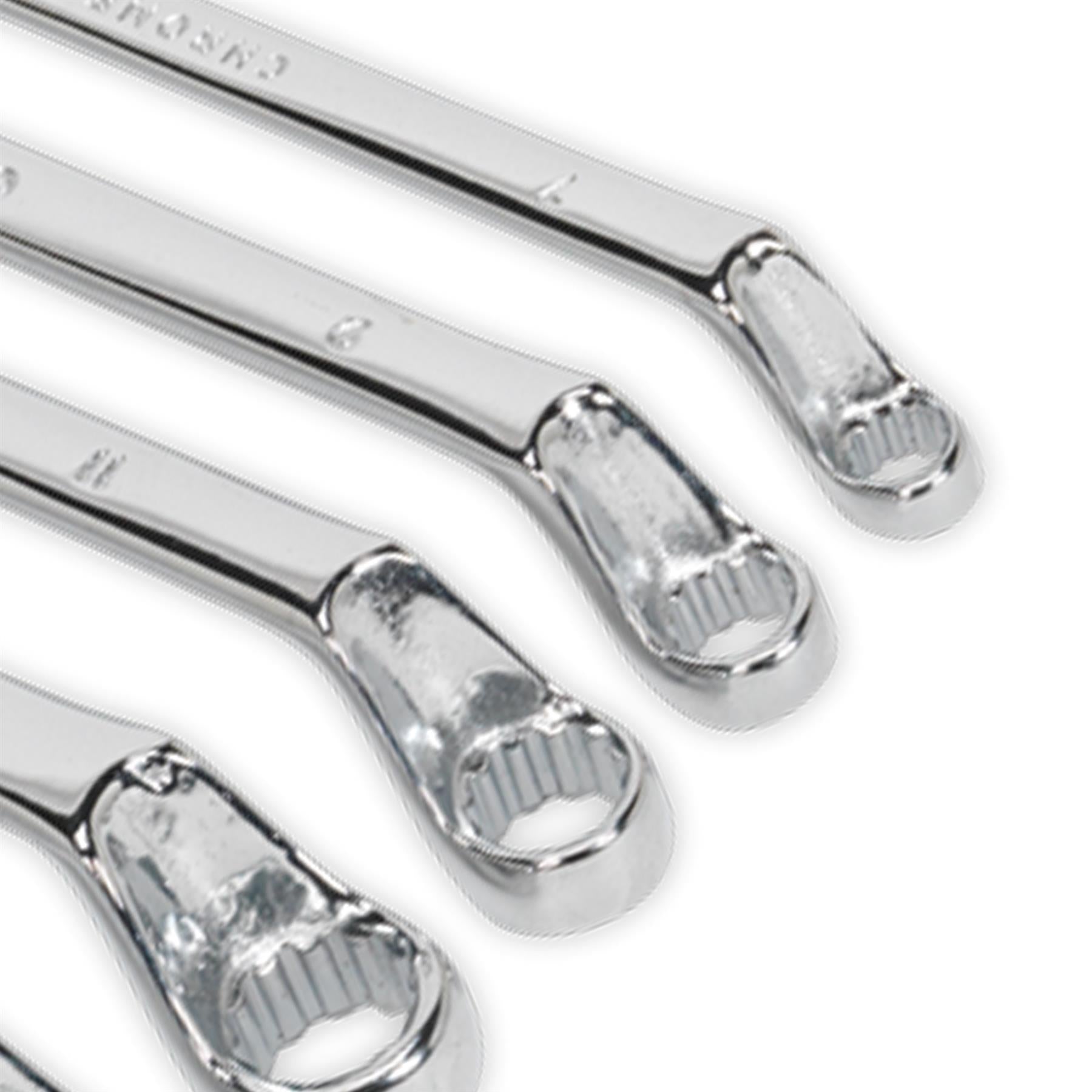 Sealey Deep Offset Ring Spanner Set 8pc Metric