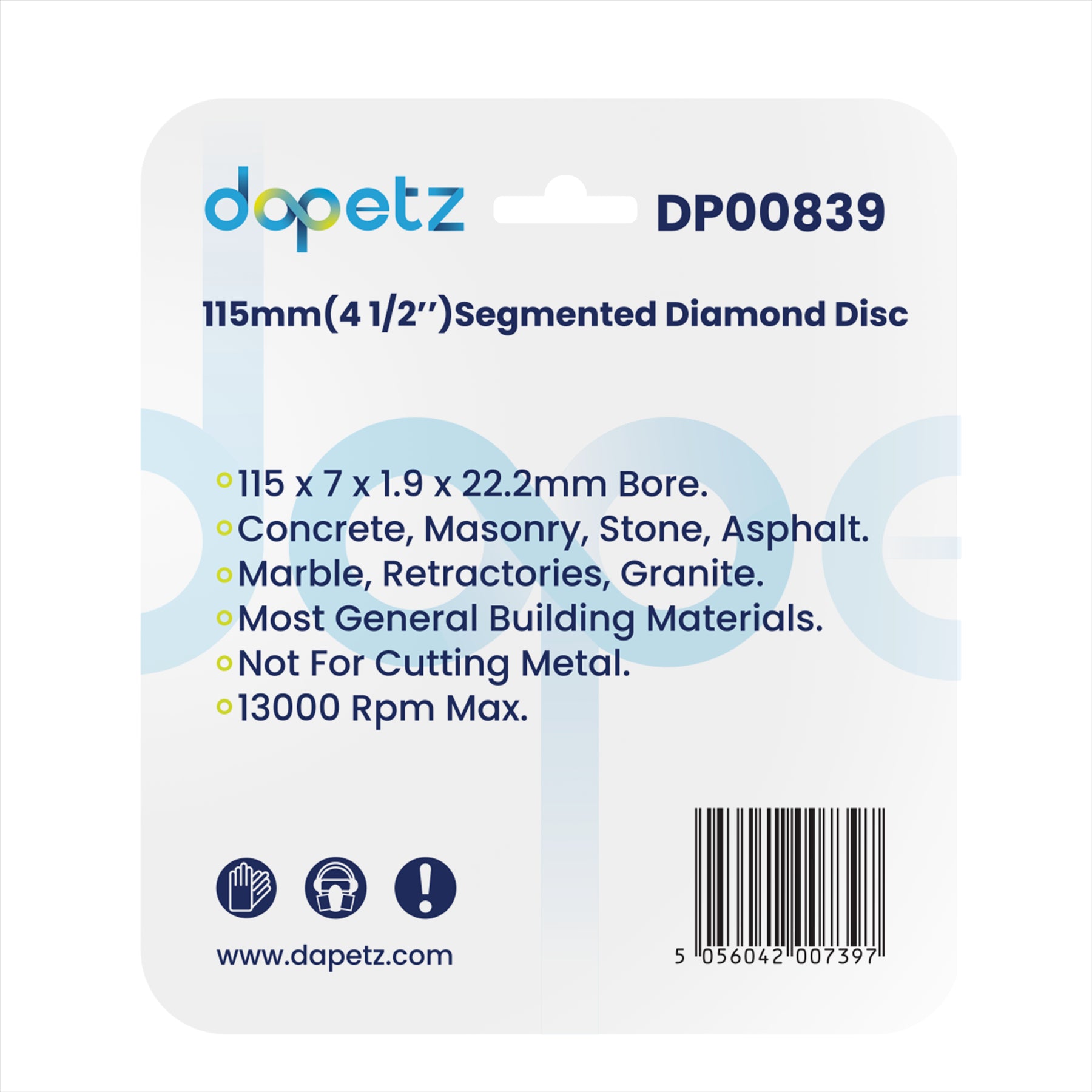 3x 115mm 4.5" Diamond Angle Grinder Grinding Stone Brick Concrete Cutting Disc 3