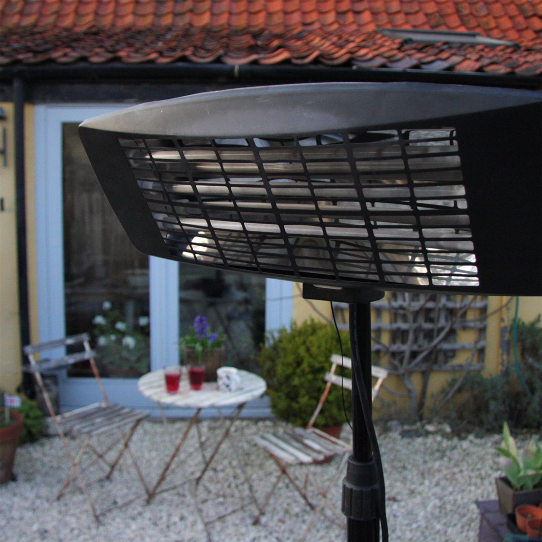 Sealey Infrared Quartz Patio Heater 2000W Telescopic Floor Stand