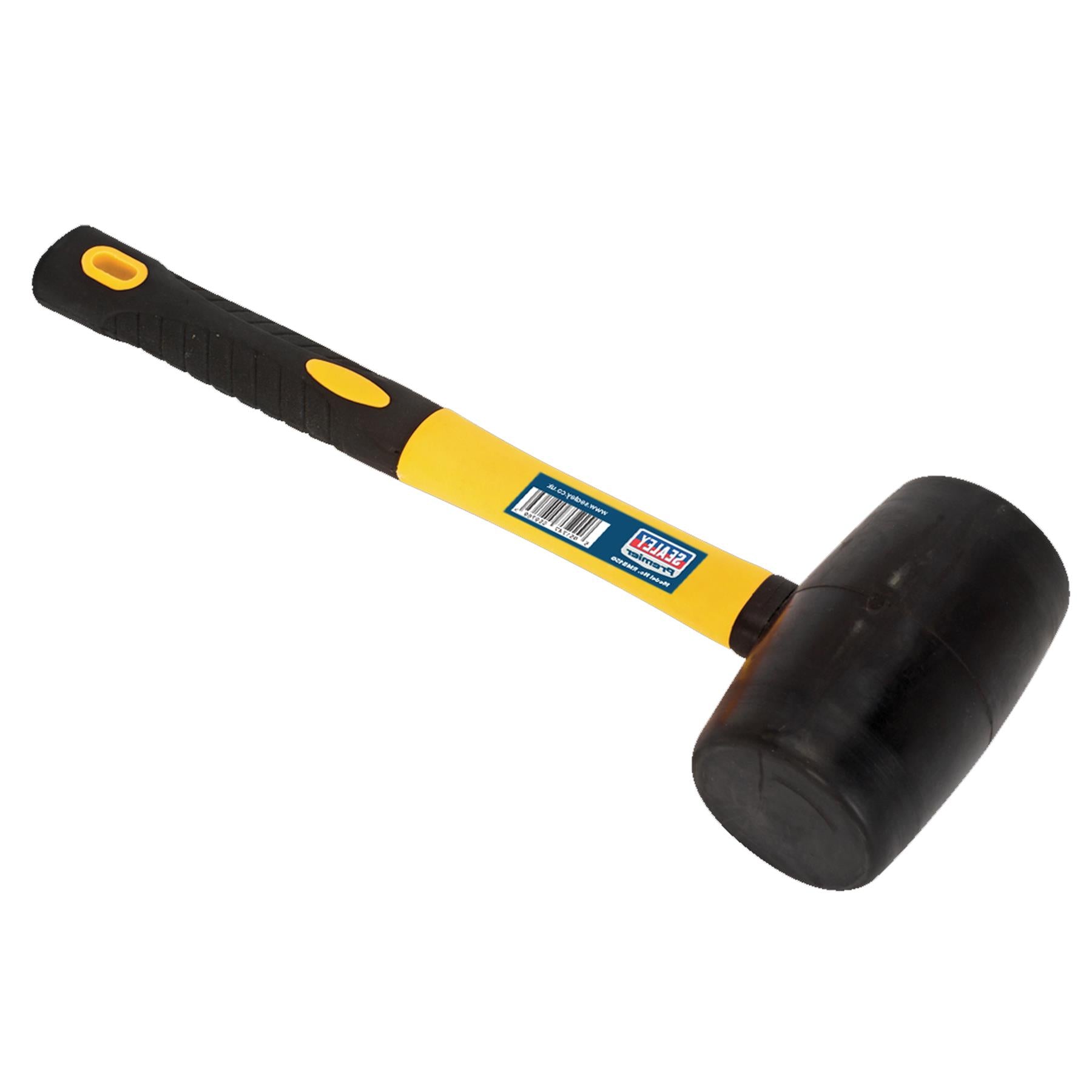 Sealey Rubber Mallet 1.5lb with Fibreglass Shaft