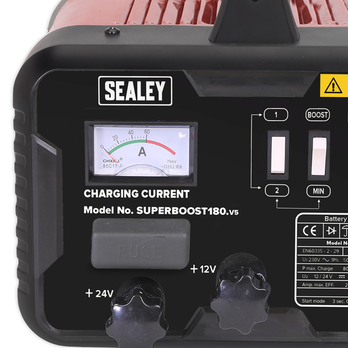 Sealey Starter/Charger 180/40A 12/24V 230V