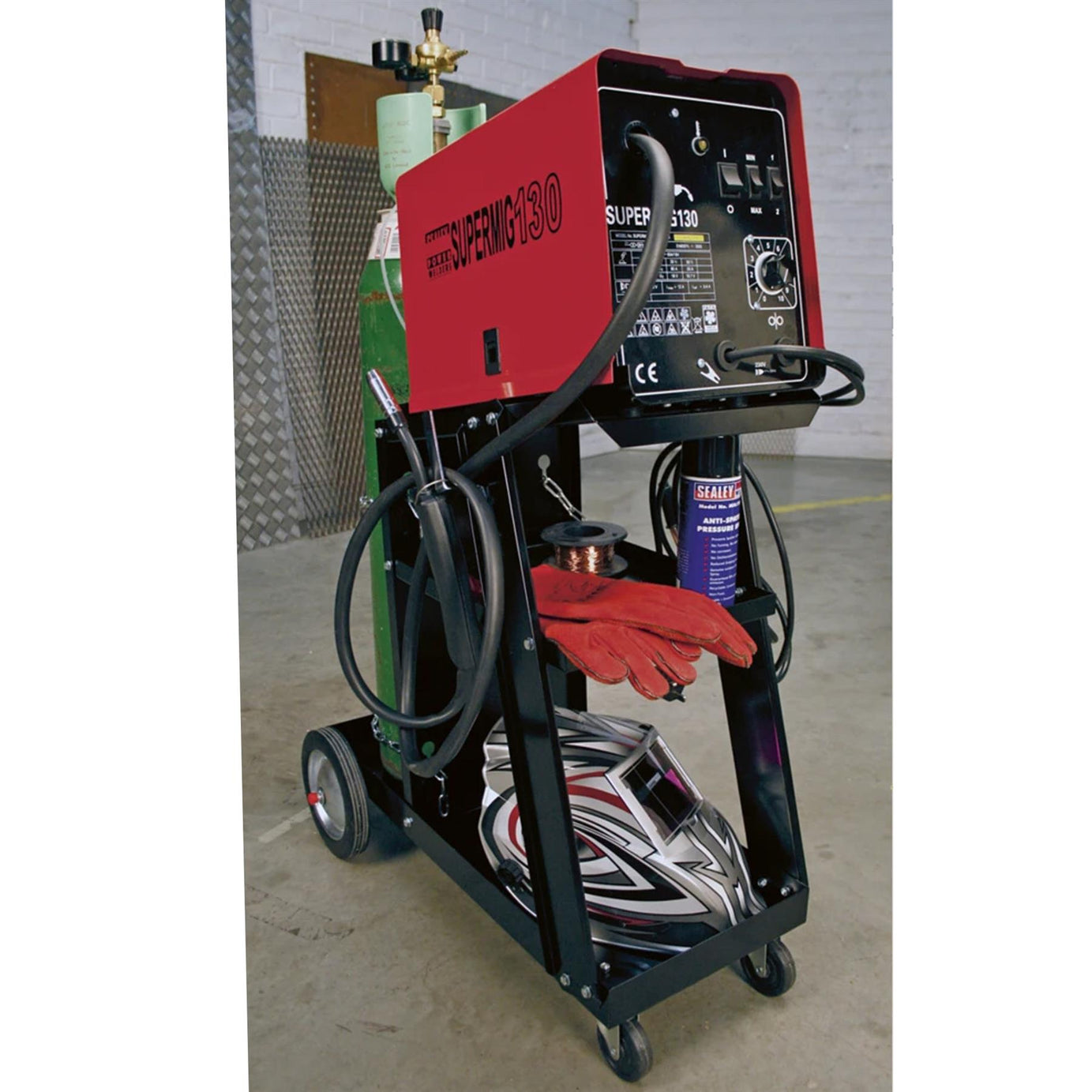 Sealey Universal Carriage Trolley For Portable MIG Welders/Welding/Garage - BTR4