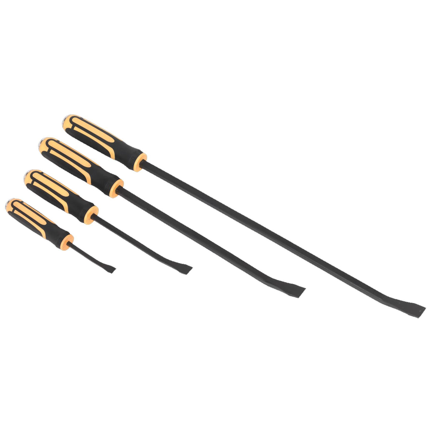 Sealey Angled Pry Bar Set with Hammer Cap Heavy-Duty 4pc