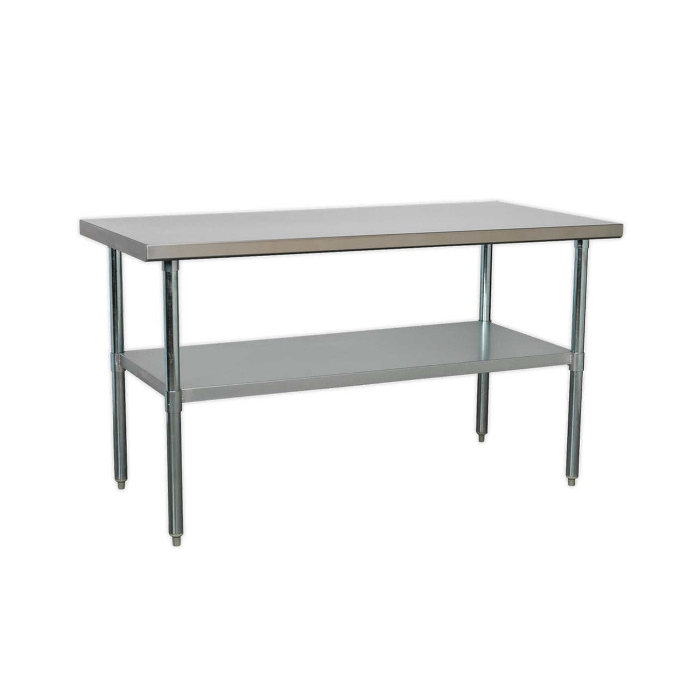 Sealey Stainless Steel Workbench 1.5m Adjustable Feet  Supplied Flat-Packed